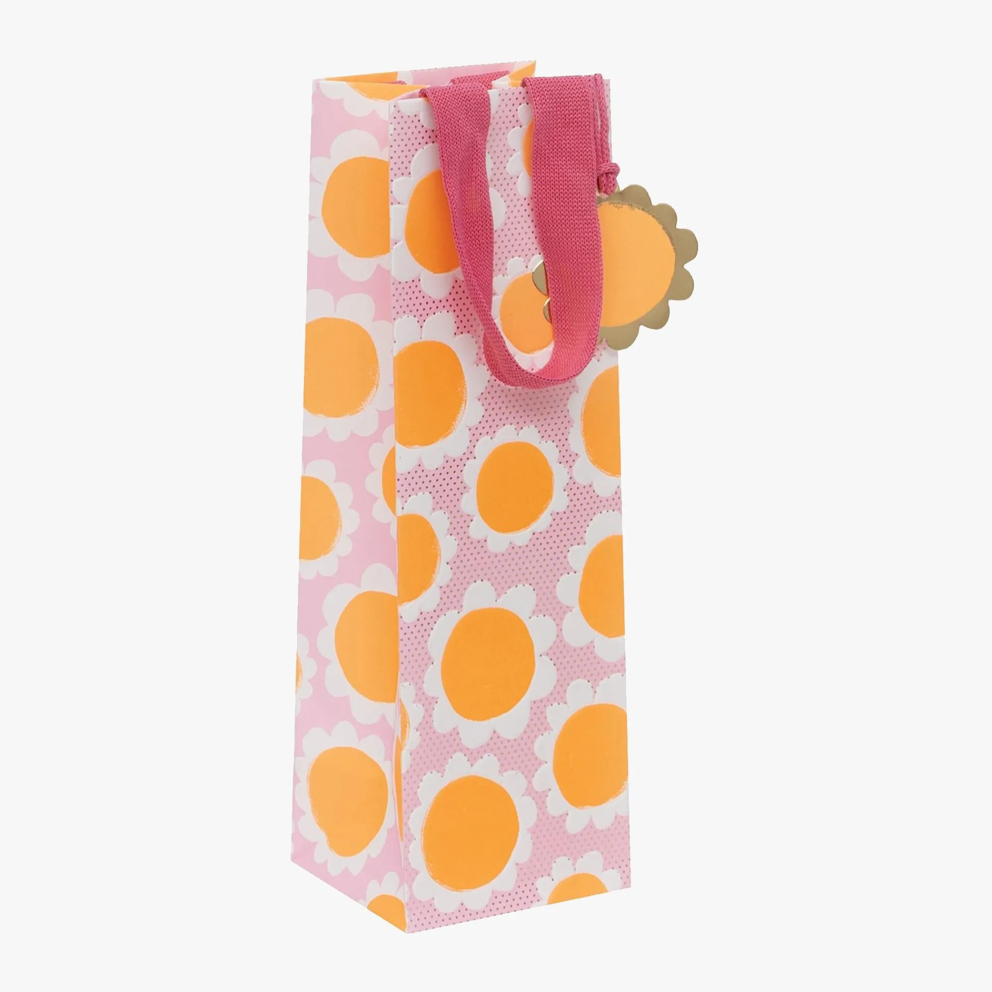Gift Bags|Gift Bags*Whistlefish Dazzling Daisies Bottle Bag