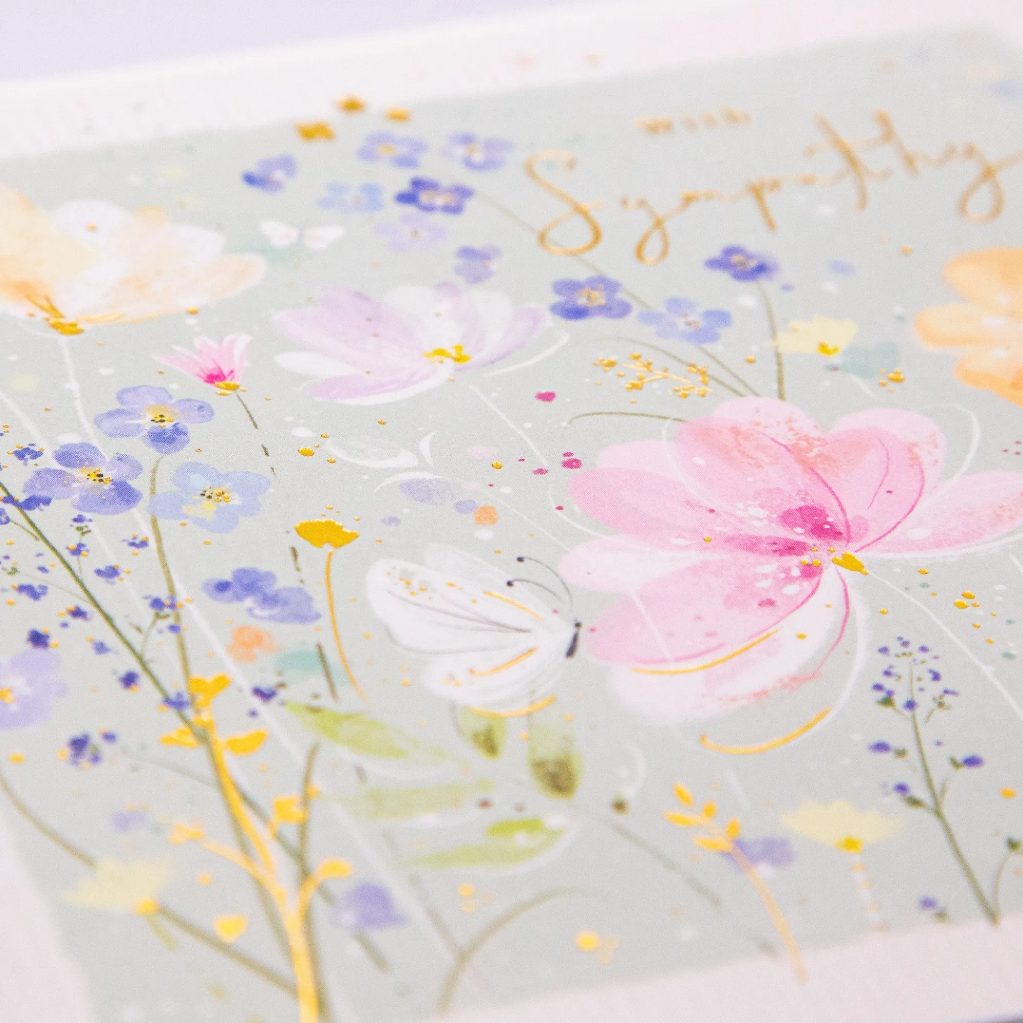 Sympathy*Whistlefish Delicate Floral Sympathy Card
