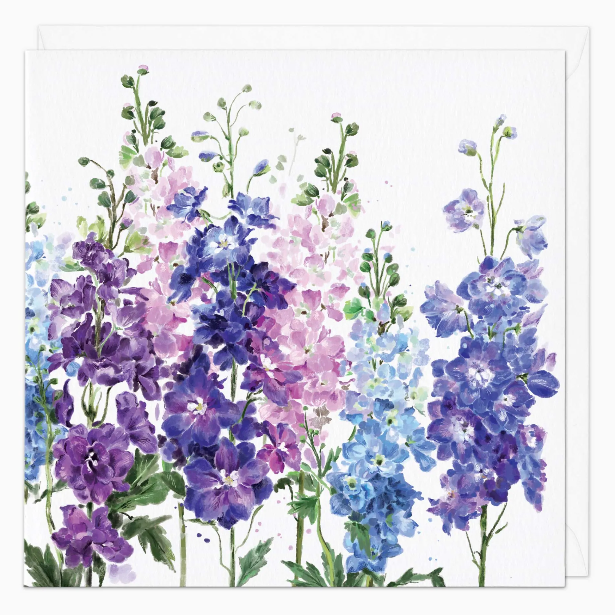 Mother's Day*Whistlefish Delphinium Art Card