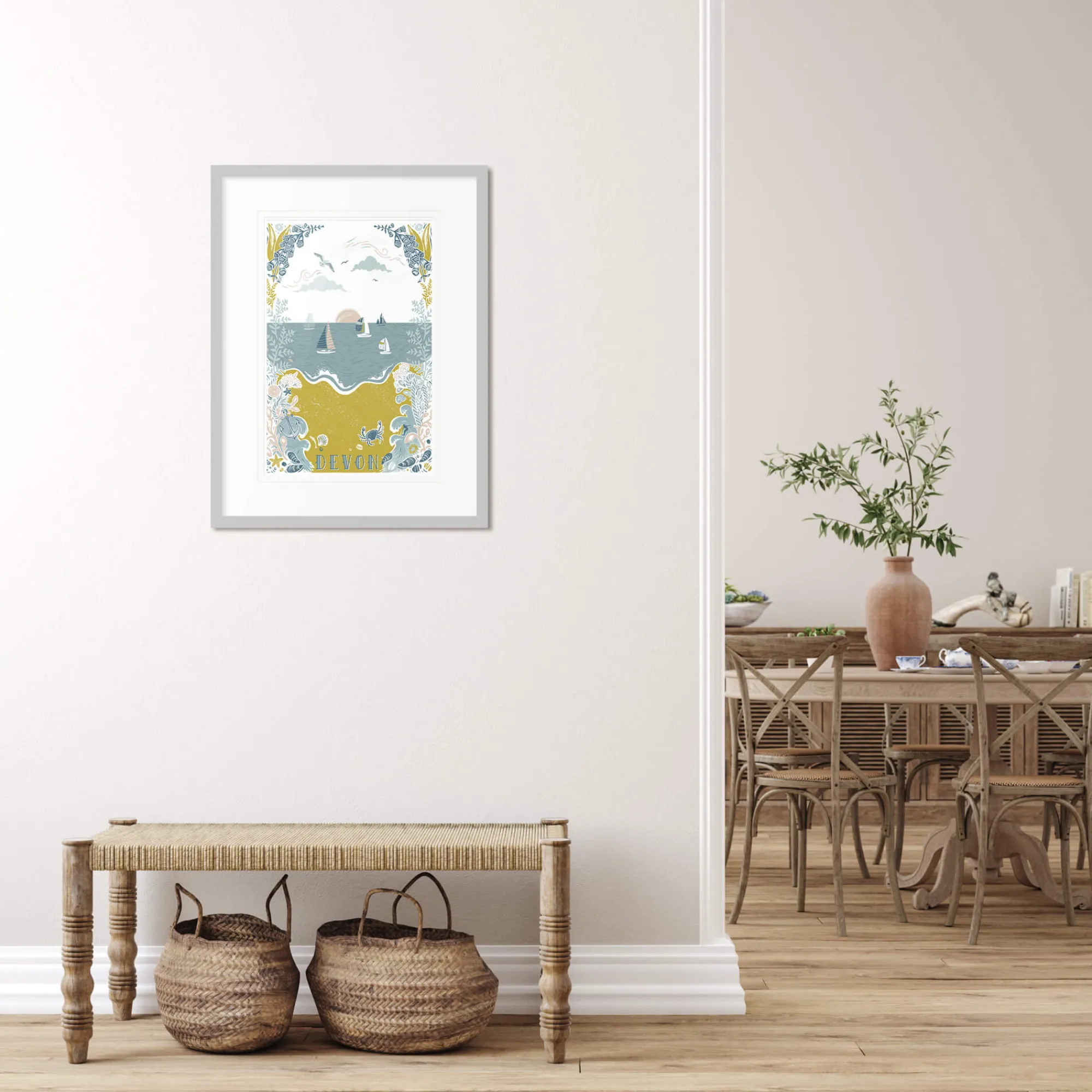 Unframed Prints*Whistlefish Devon Lino Art Print