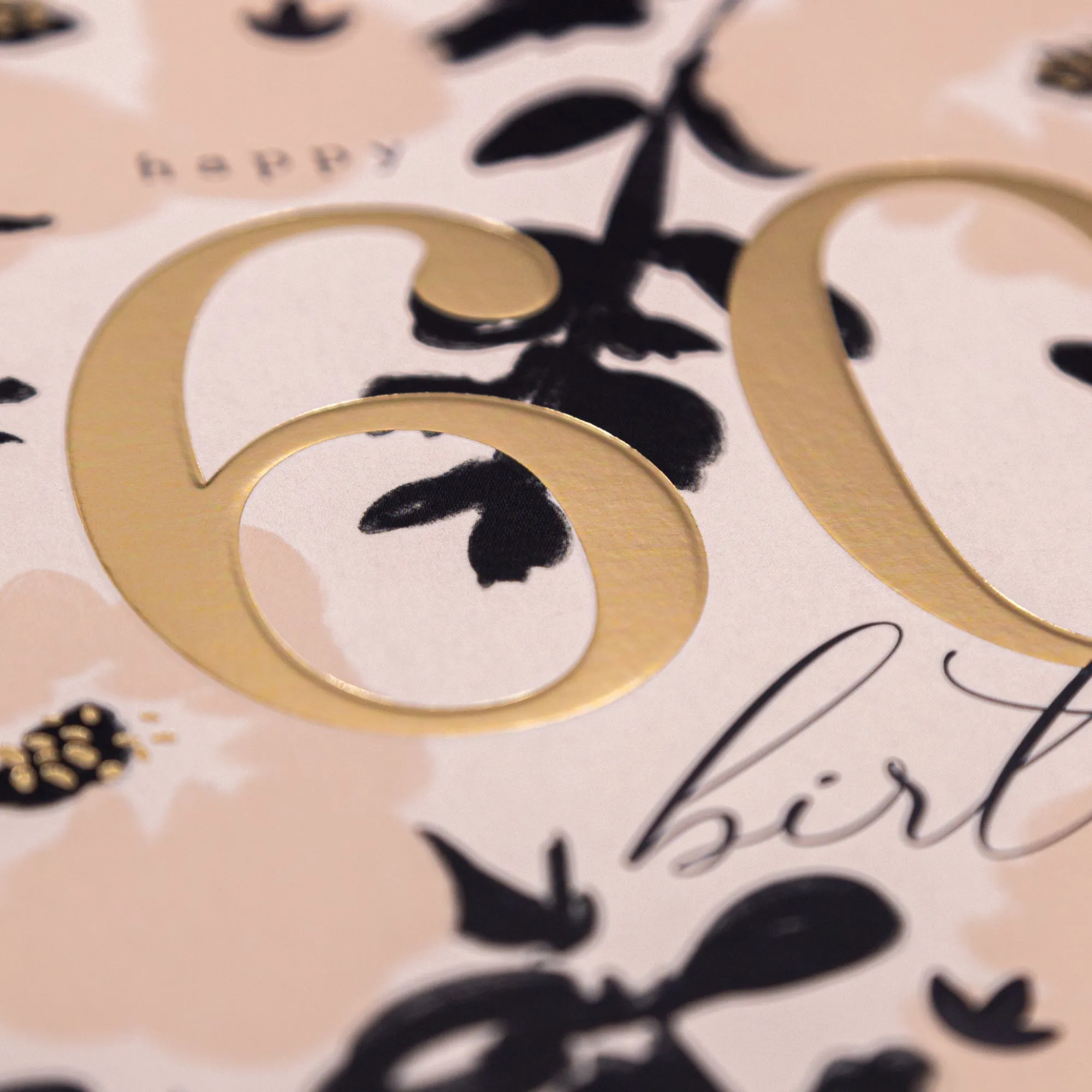 Birthday|Birthday*Whistlefish Diamond Floral 60th Birthday Luxury Card