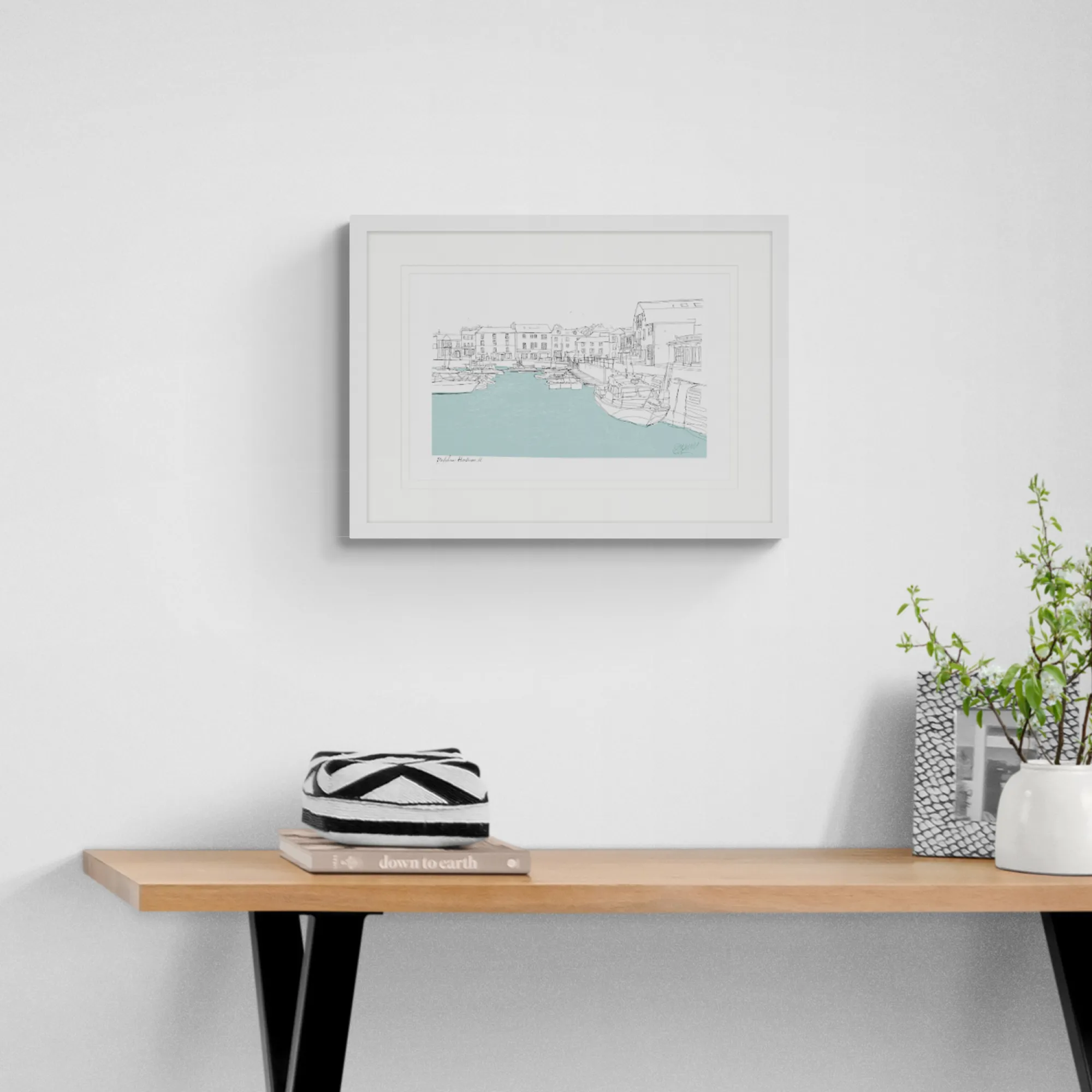 Padstow|Cornwall*Whistlefish Docked Boats At Padstow Framed Print