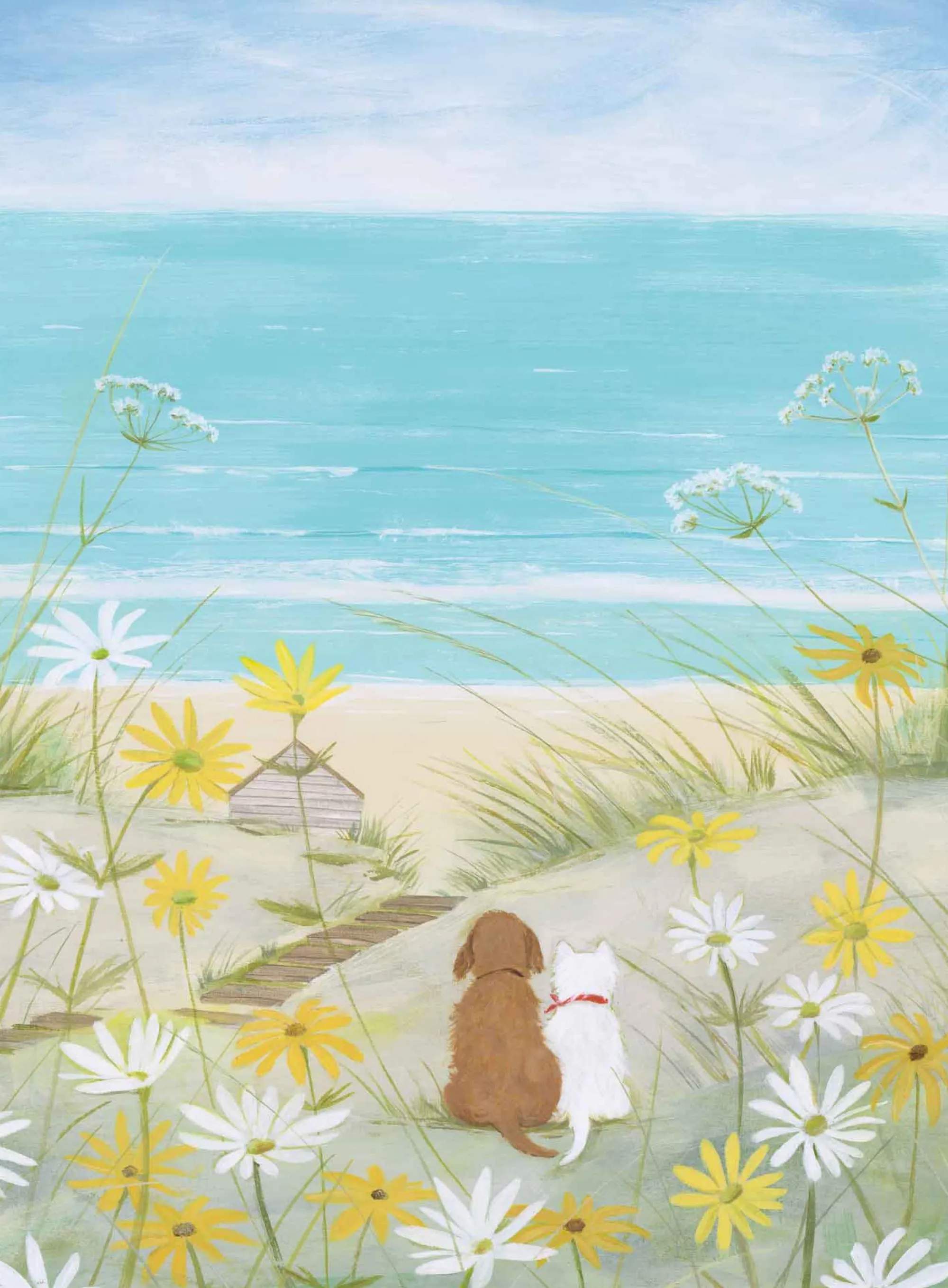 Unframed Prints*Whistlefish Dogs & Daisies Art Print