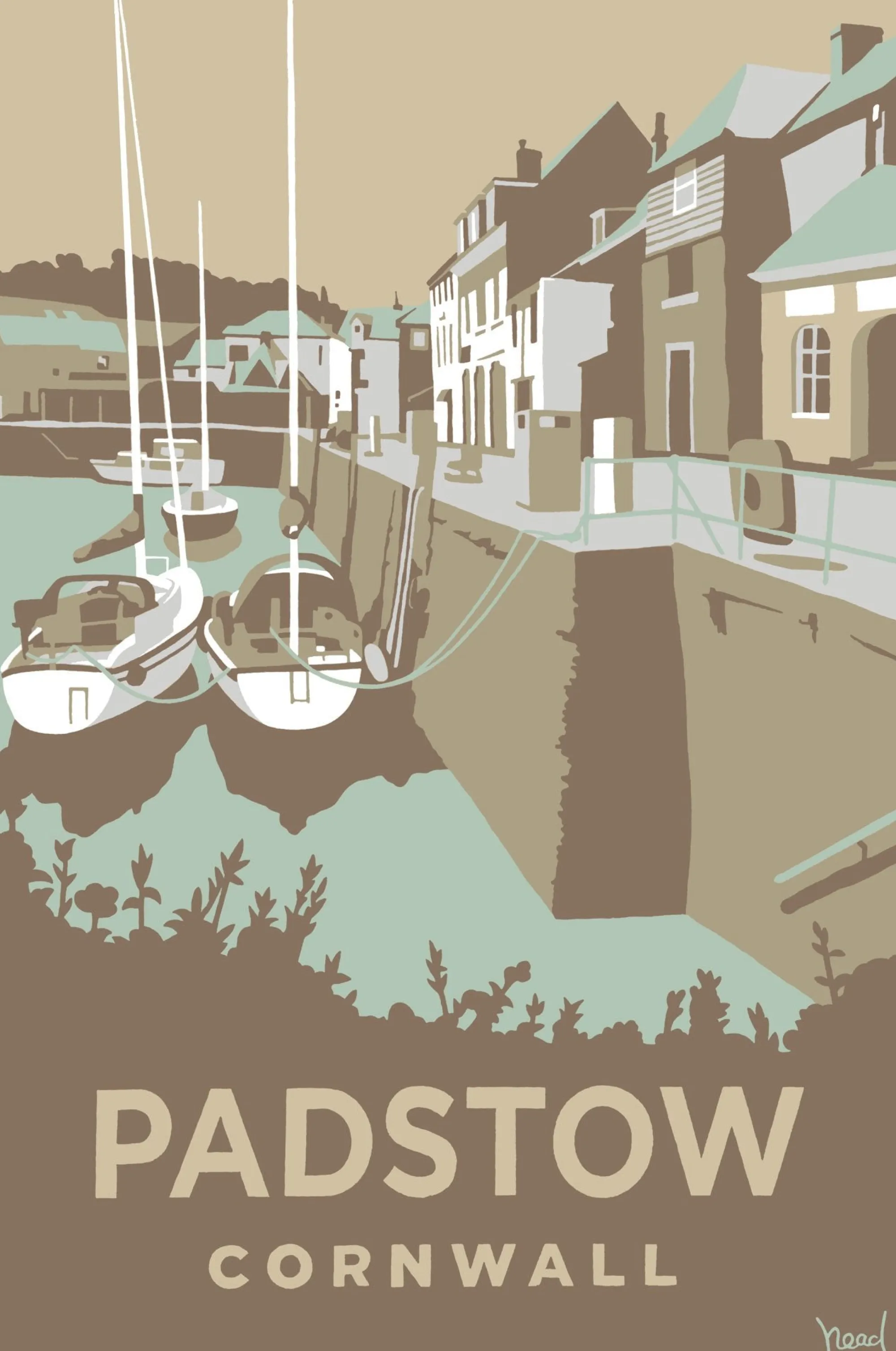 Unframed Prints*Whistlefish Dynamic Padstow Art Print