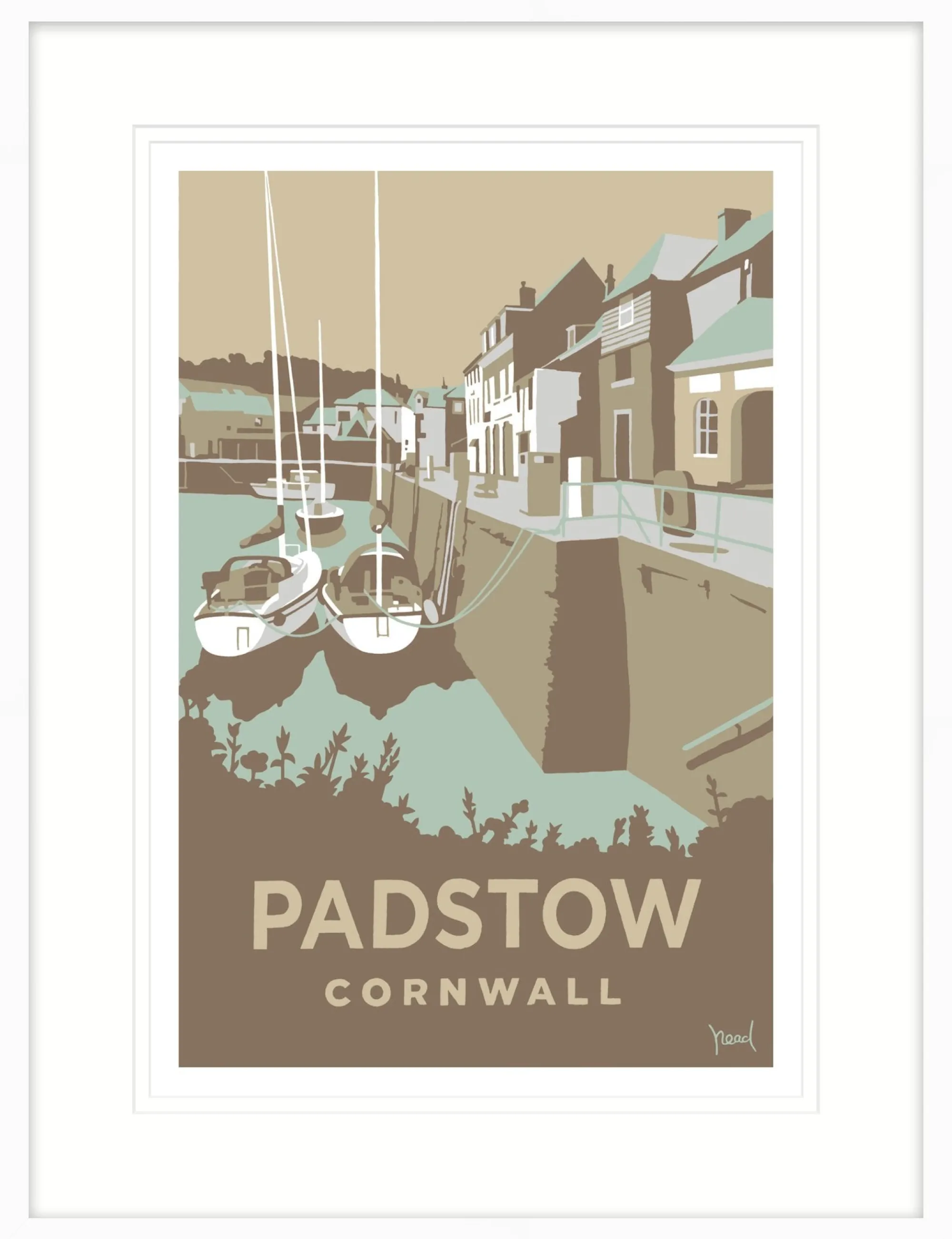 Padstow|Cornwall*Whistlefish Dynamic Padstow Framed Print