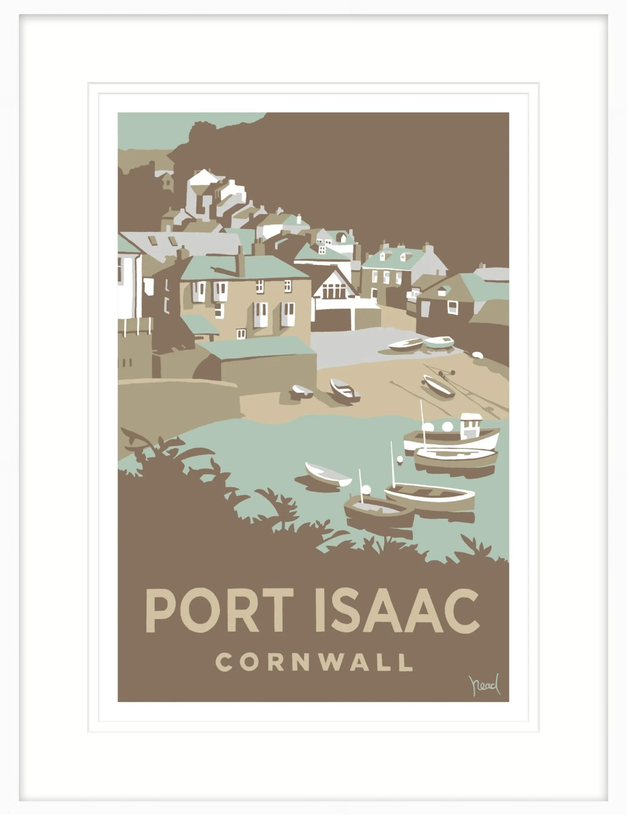 Cornwall|Travel*Whistlefish Dynamic Port Isaac Framed Print