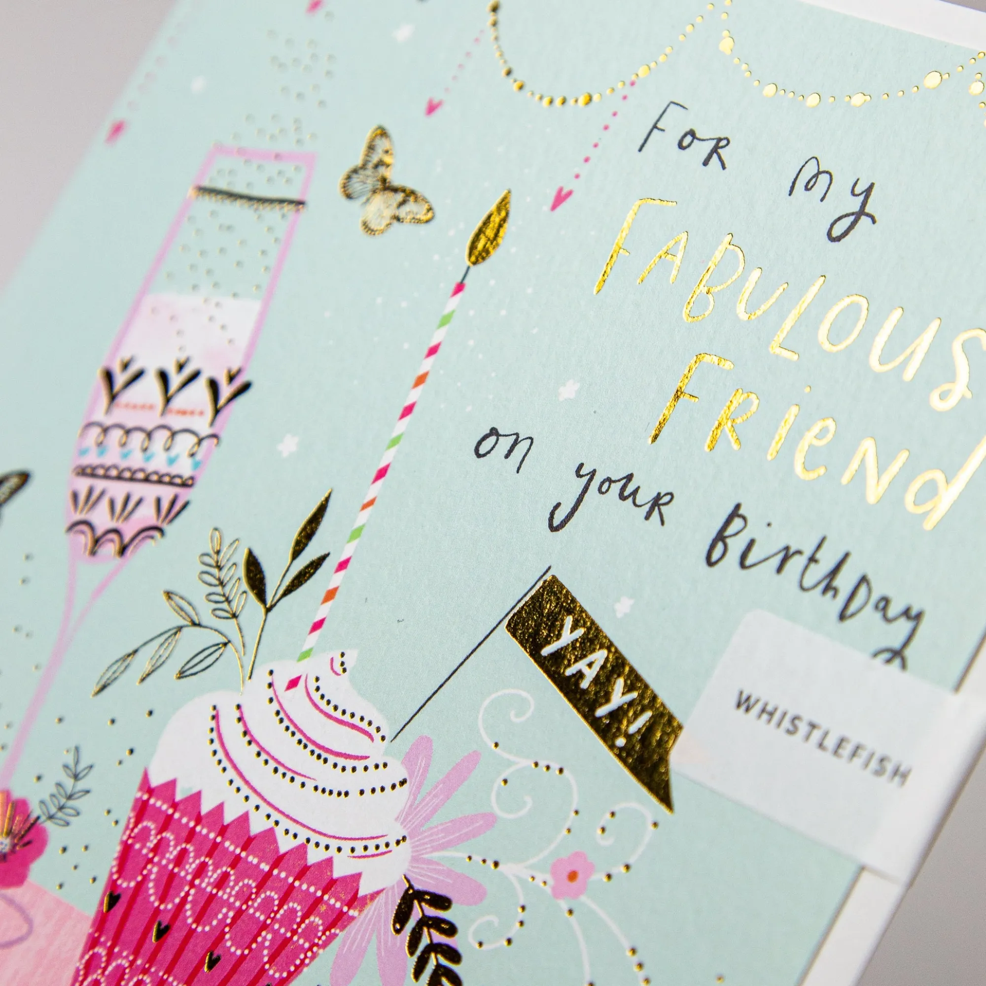 Birthday|For Relatives*Whistlefish Fabulous Friend Cupcake Birthday Card