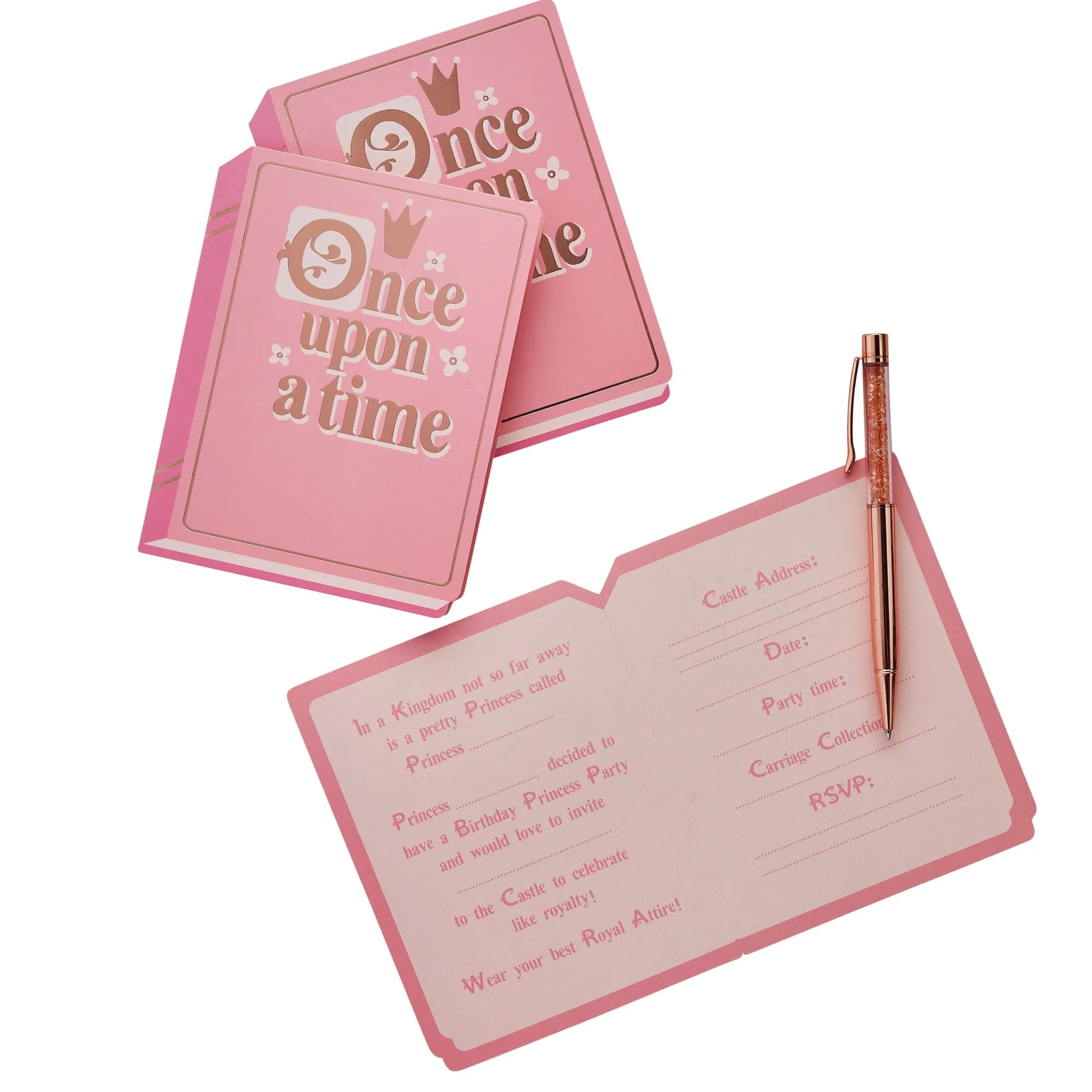 Decorations|Birthday*Whistlefish Fairy Tale Book Paper Invitations 10pcs