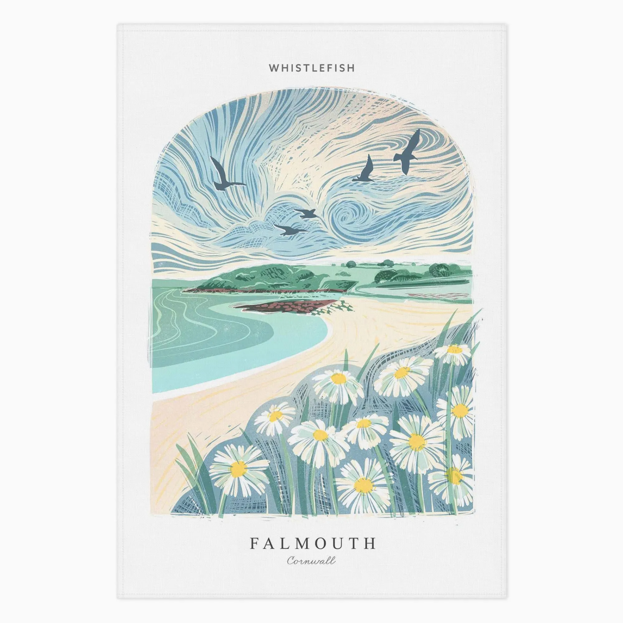 Under £20|Under £10*Whistlefish Falmouth Arched Lino Tea Towel