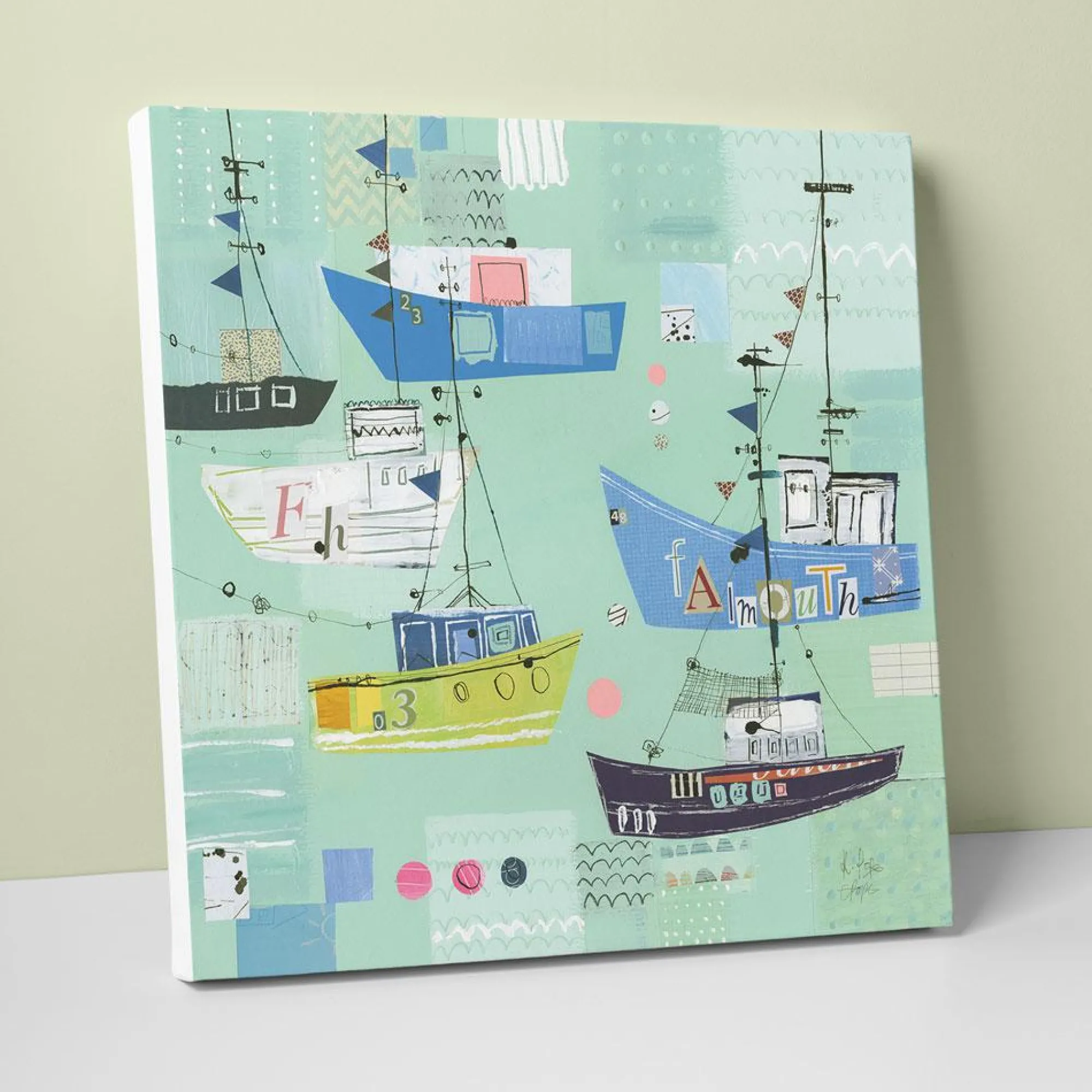 Falmouth|Cornwall*Whistlefish Falmouth Boats Canvas