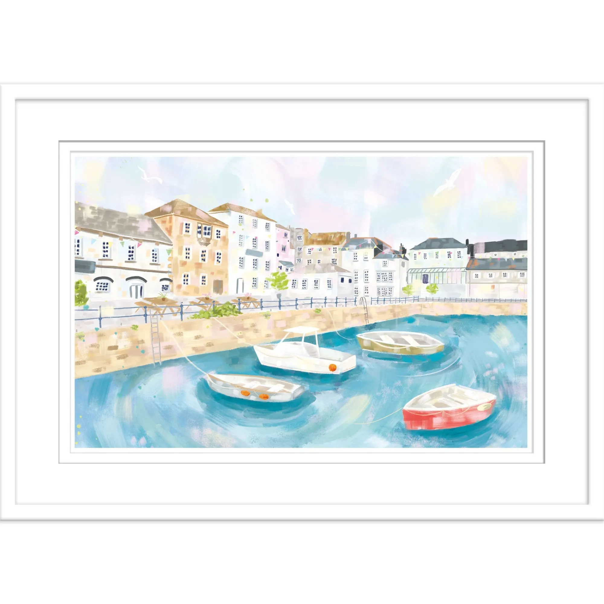Falmouth|Cornwall*Whistlefish Falmouth Harbour Framed Print