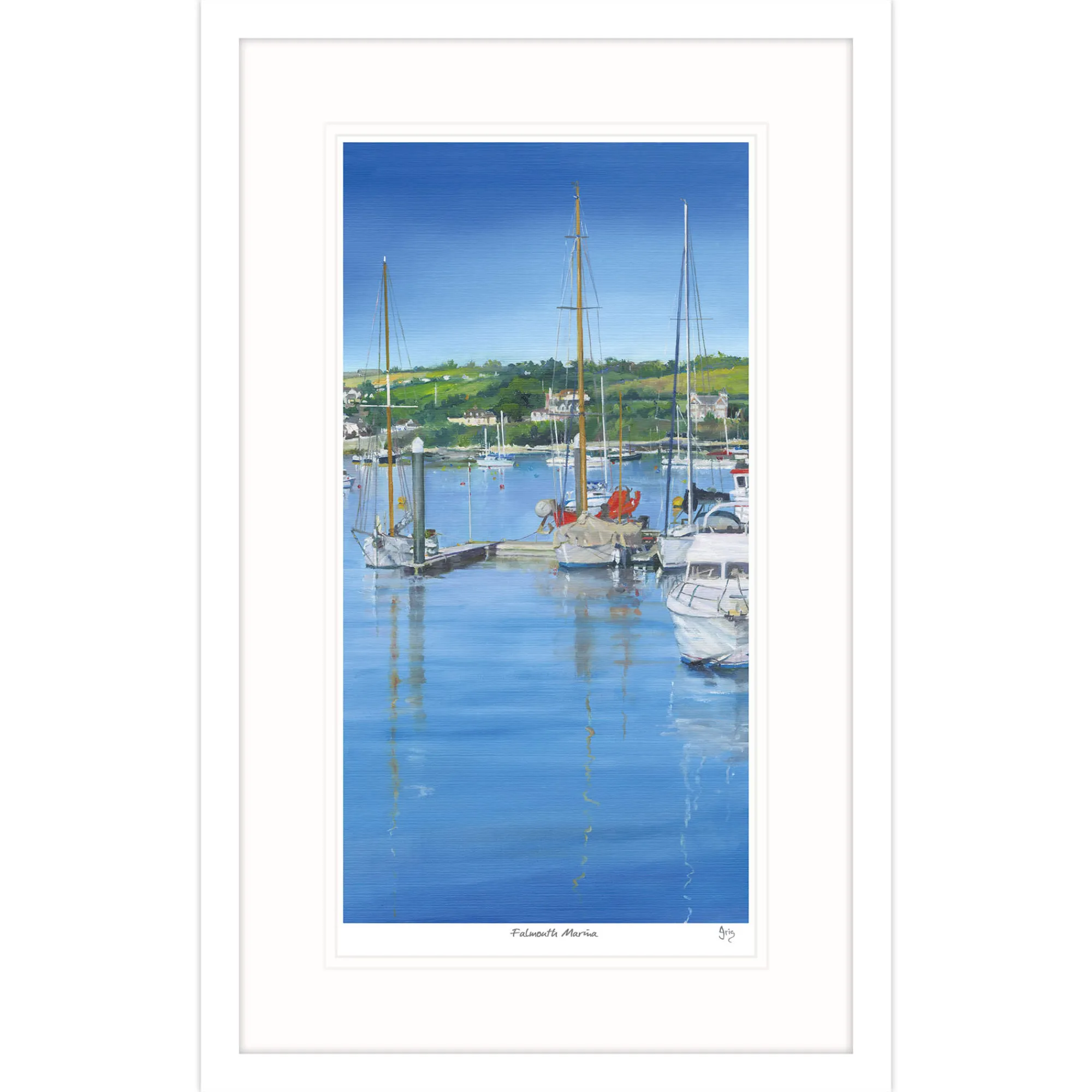 Falmouth|Cornwall*Whistlefish Falmouth Marina Framed Print