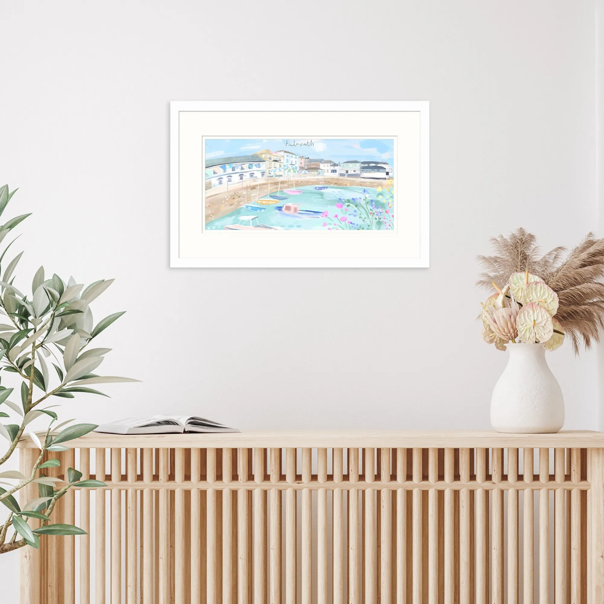 Falmouth|Cornwall*Whistlefish Falmouth Small Framed Print