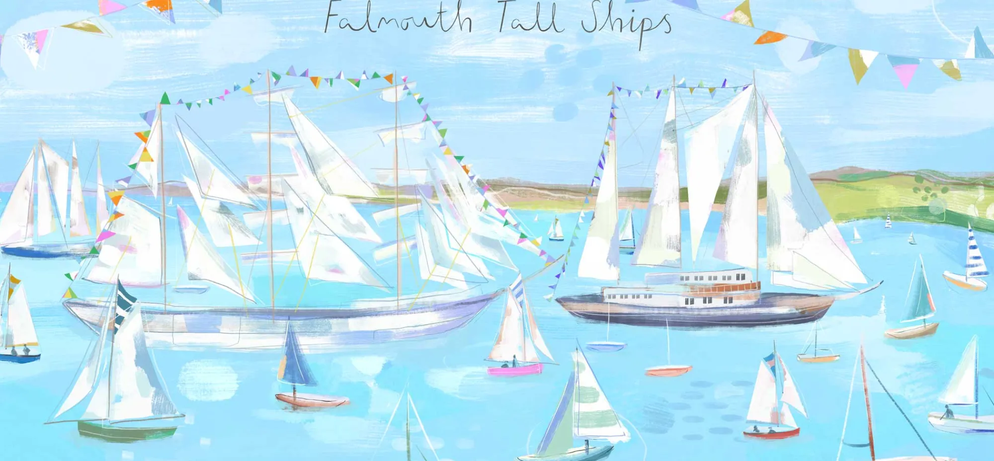 Unframed Prints*Whistlefish Falmouth Tall Ships Small Art Print