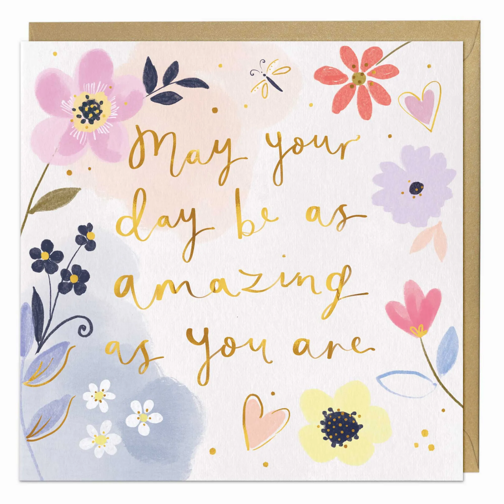 Just To Say|Good Luck*Whistlefish Floral Amazing Day Card