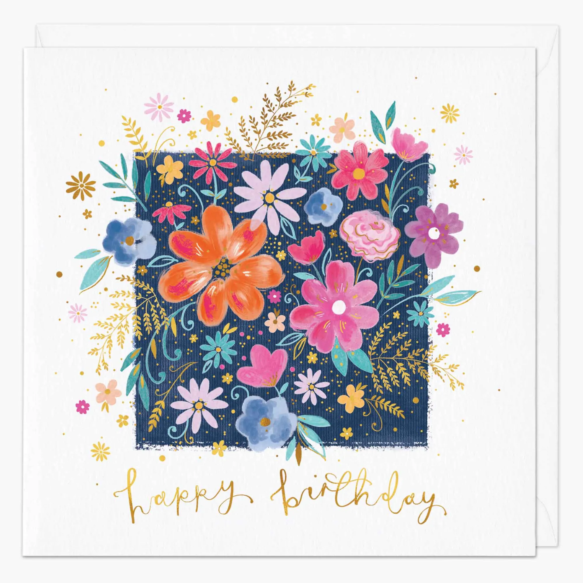 Birthday|For Her*Whistlefish Floral Burst Birthday Card