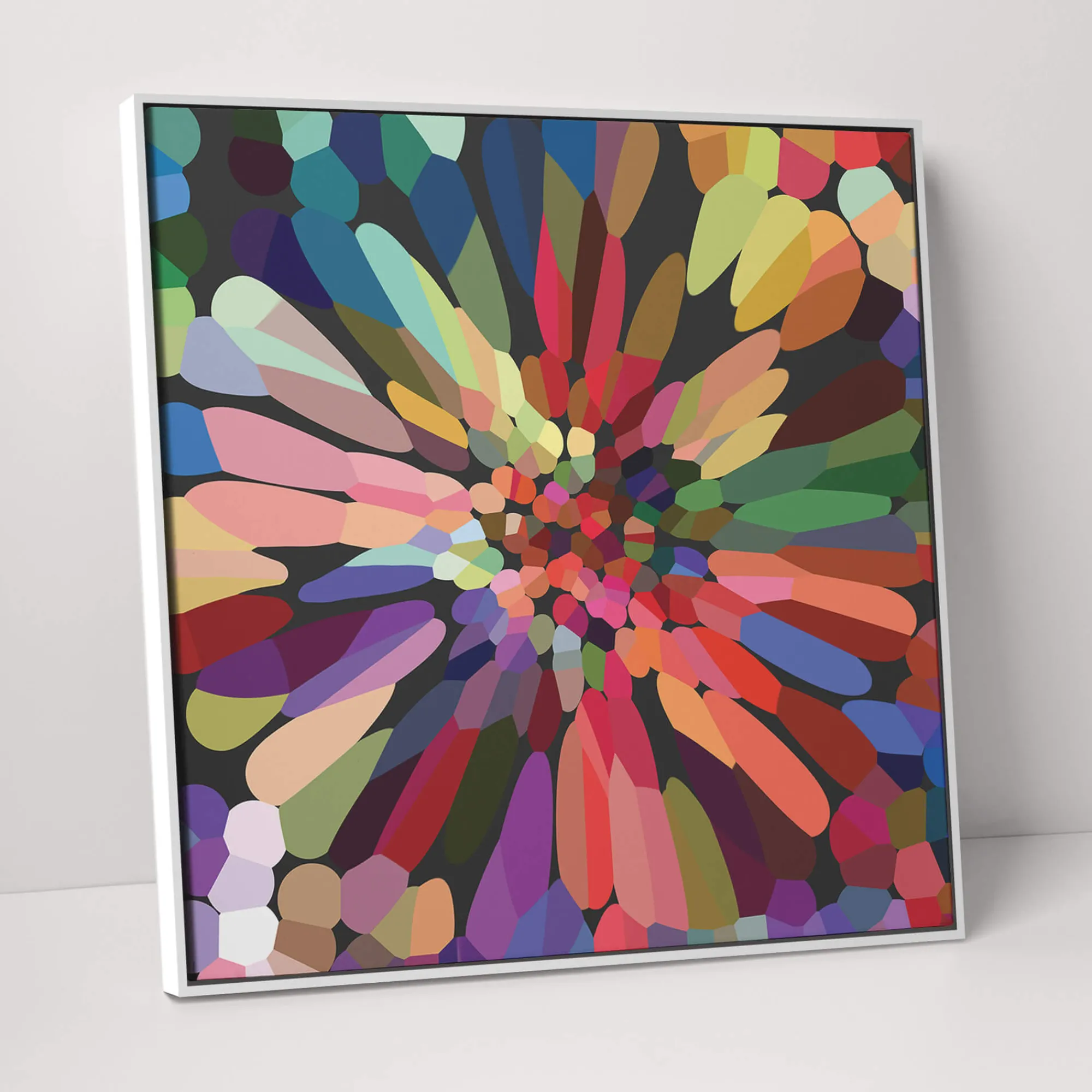 Floral & Flowers|Framed Canvas*Whistlefish Floral Explosion Framed Canvas