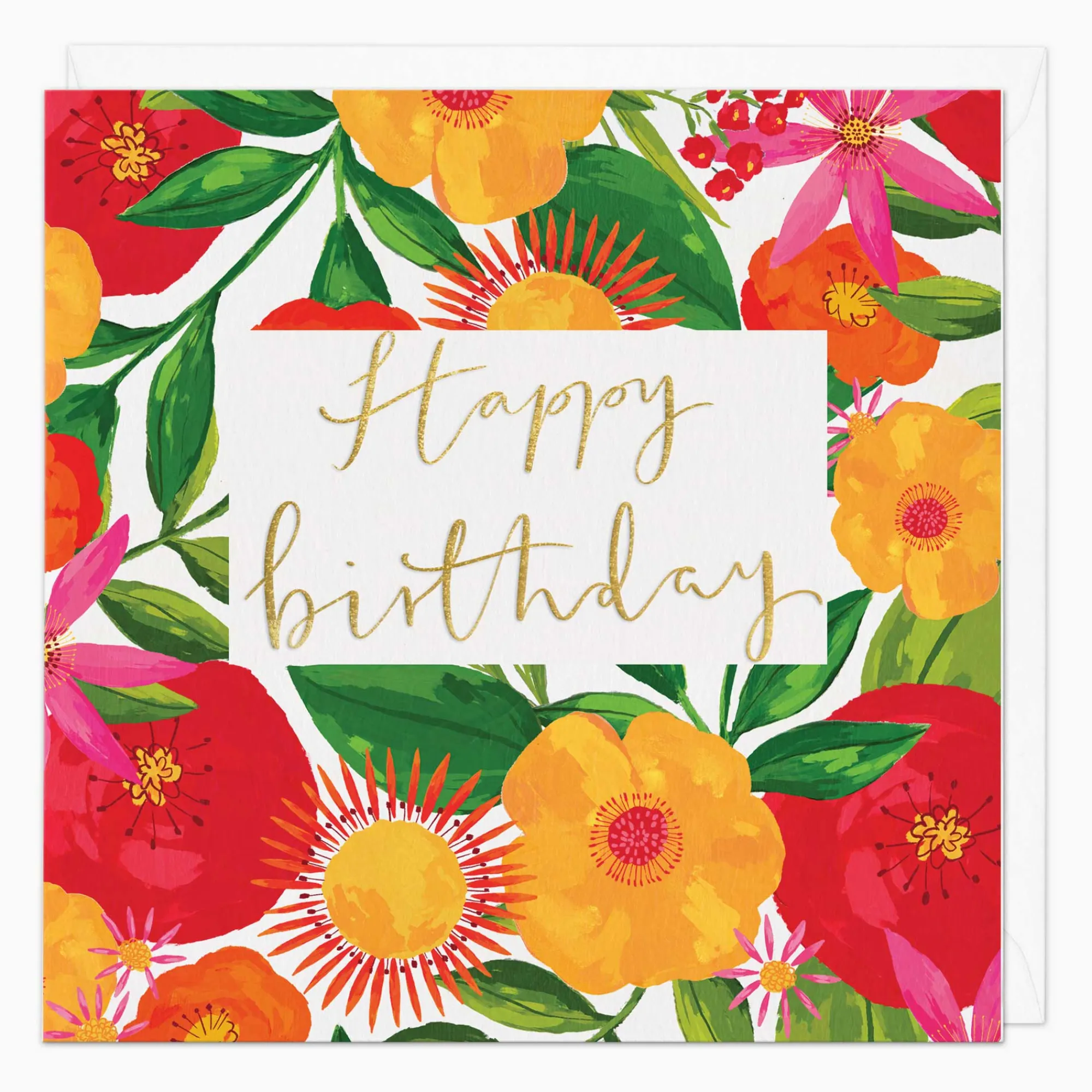 Birthday|For Her*Whistlefish Floral Garden Birthday Card