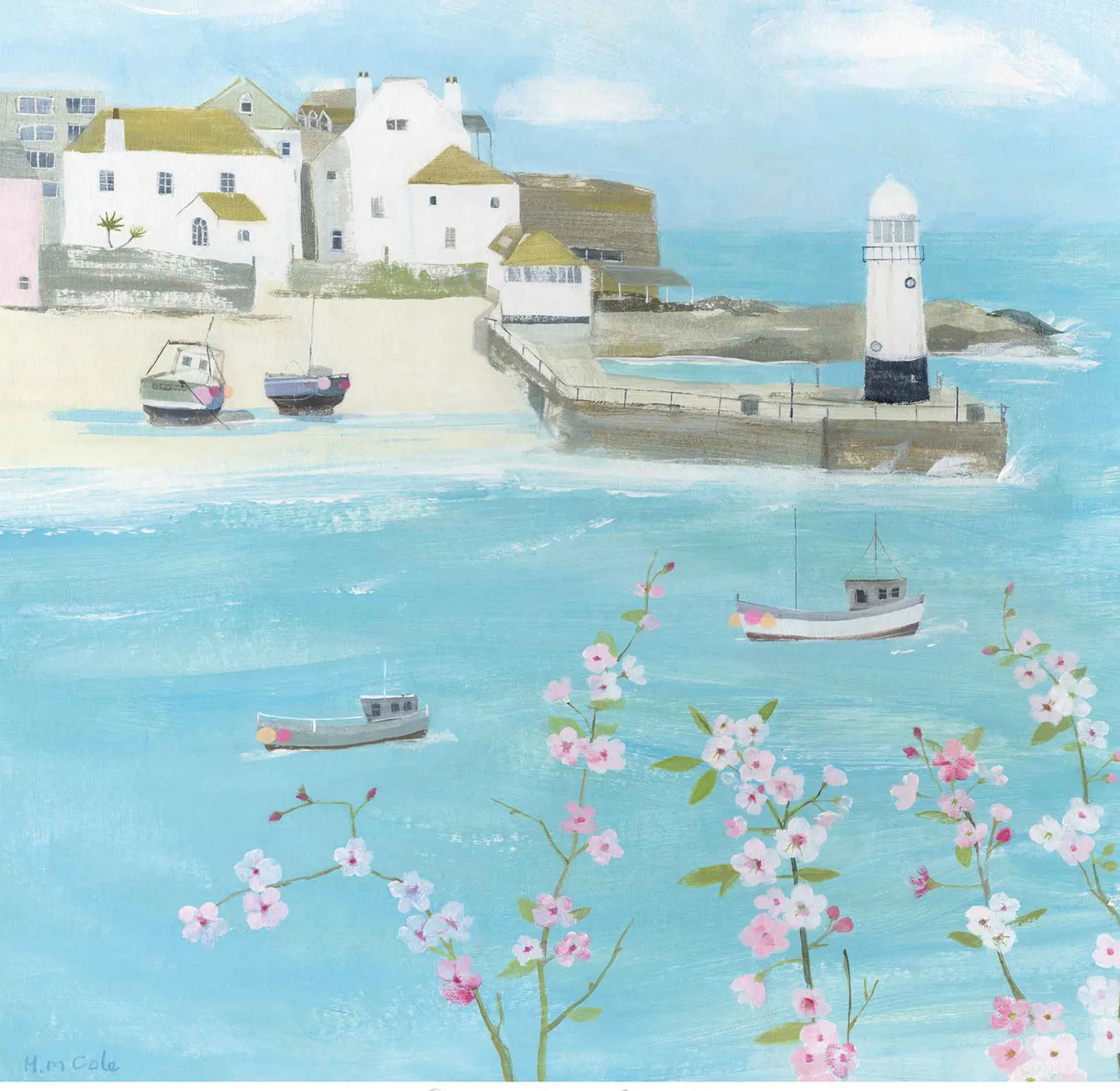 Unframed Prints*Whistlefish Flowers Above St Ives Art Print