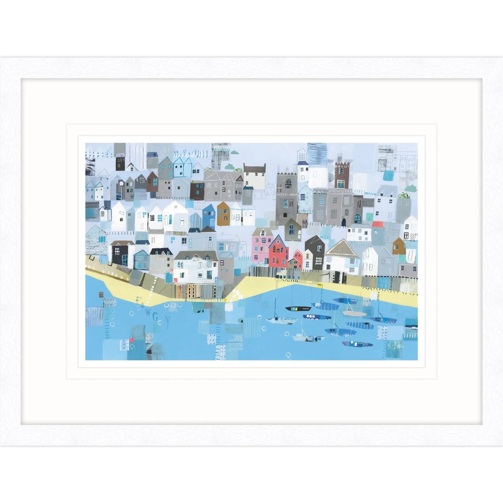 Fowey|Cornwall*Whistlefish Fowey Landscape Framed Print