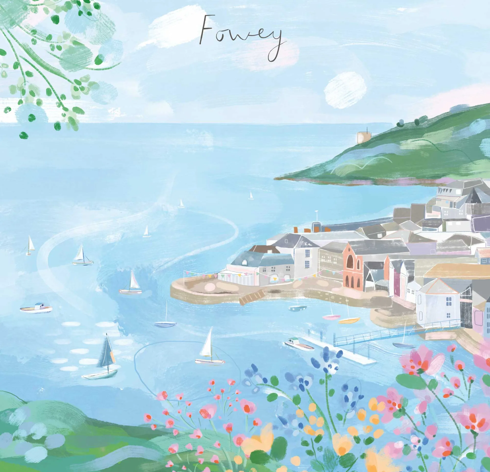 Unframed Prints*Whistlefish Fowey Window View Small Art Print