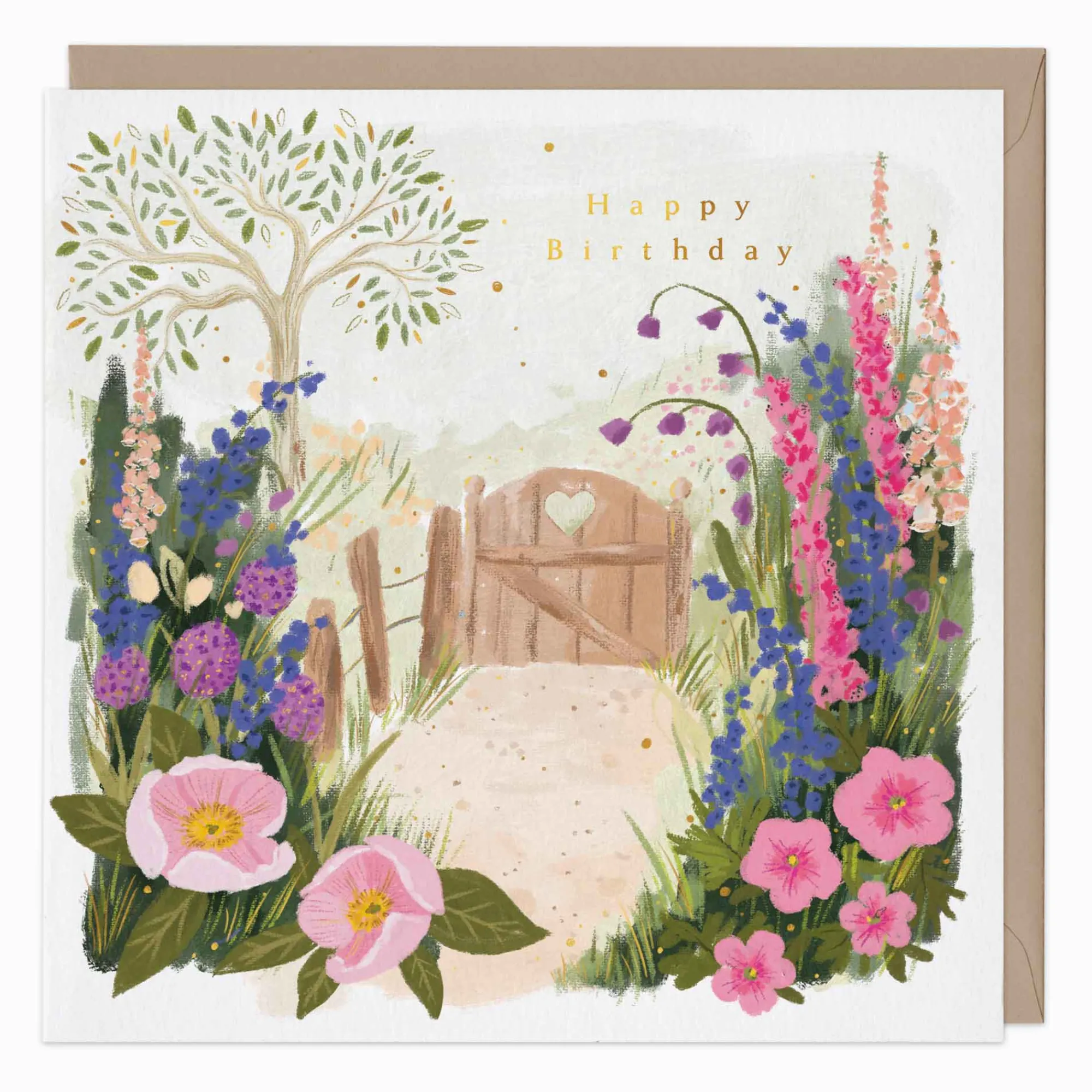 Birthday|For Her*Whistlefish Garden Gate Birthday Card