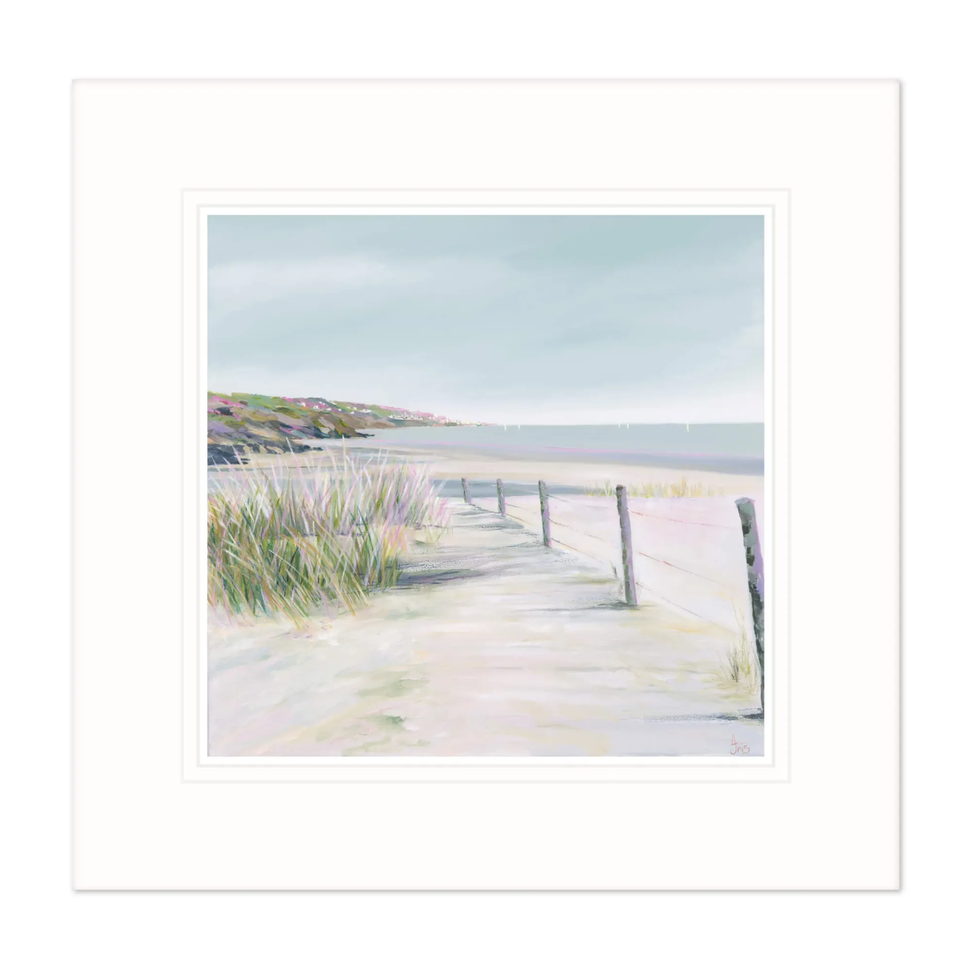 Cornwall|Mounted Prints*Whistlefish Go Down To The Beach Again Mounted Print
