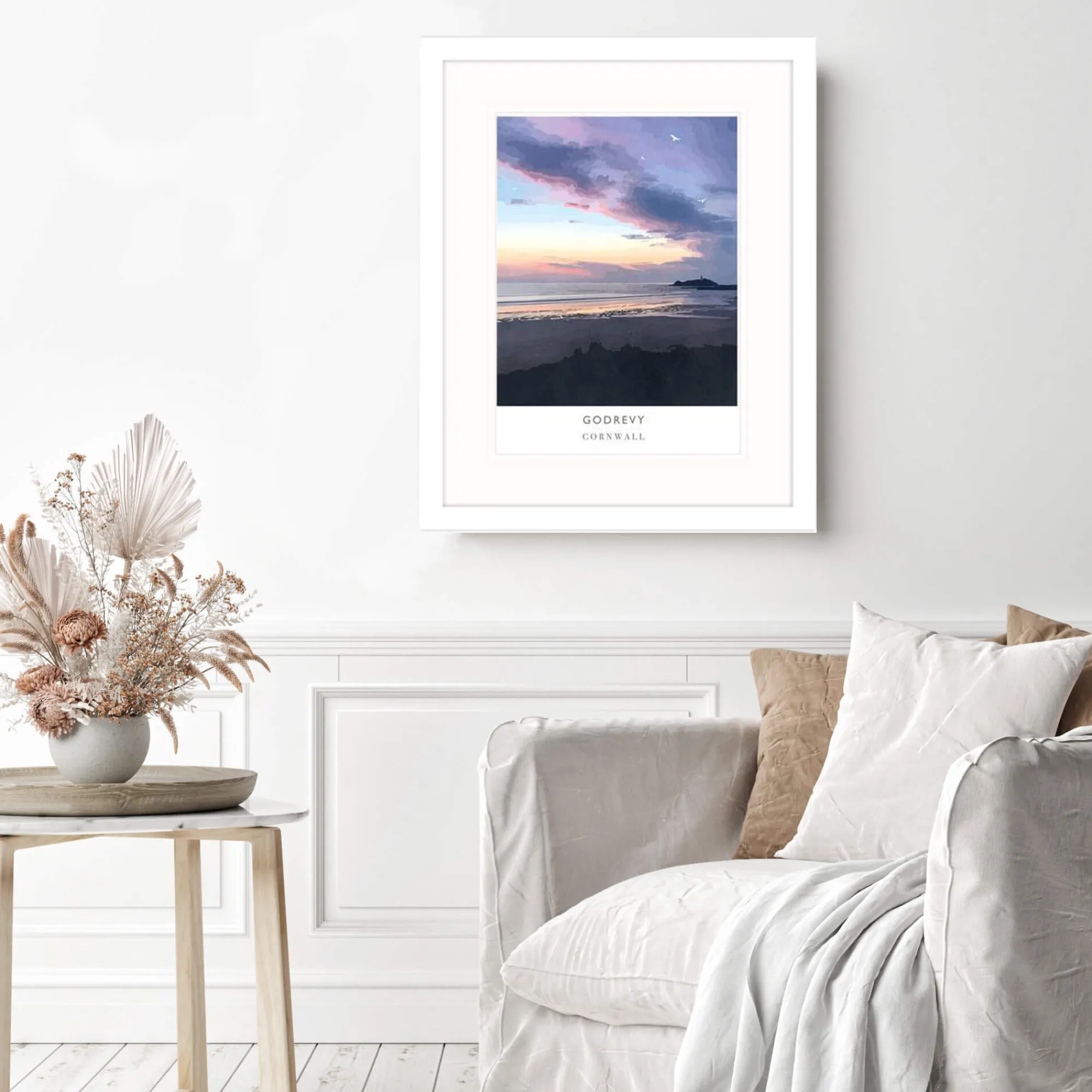 Unframed Prints*Whistlefish Godrevy Art Print