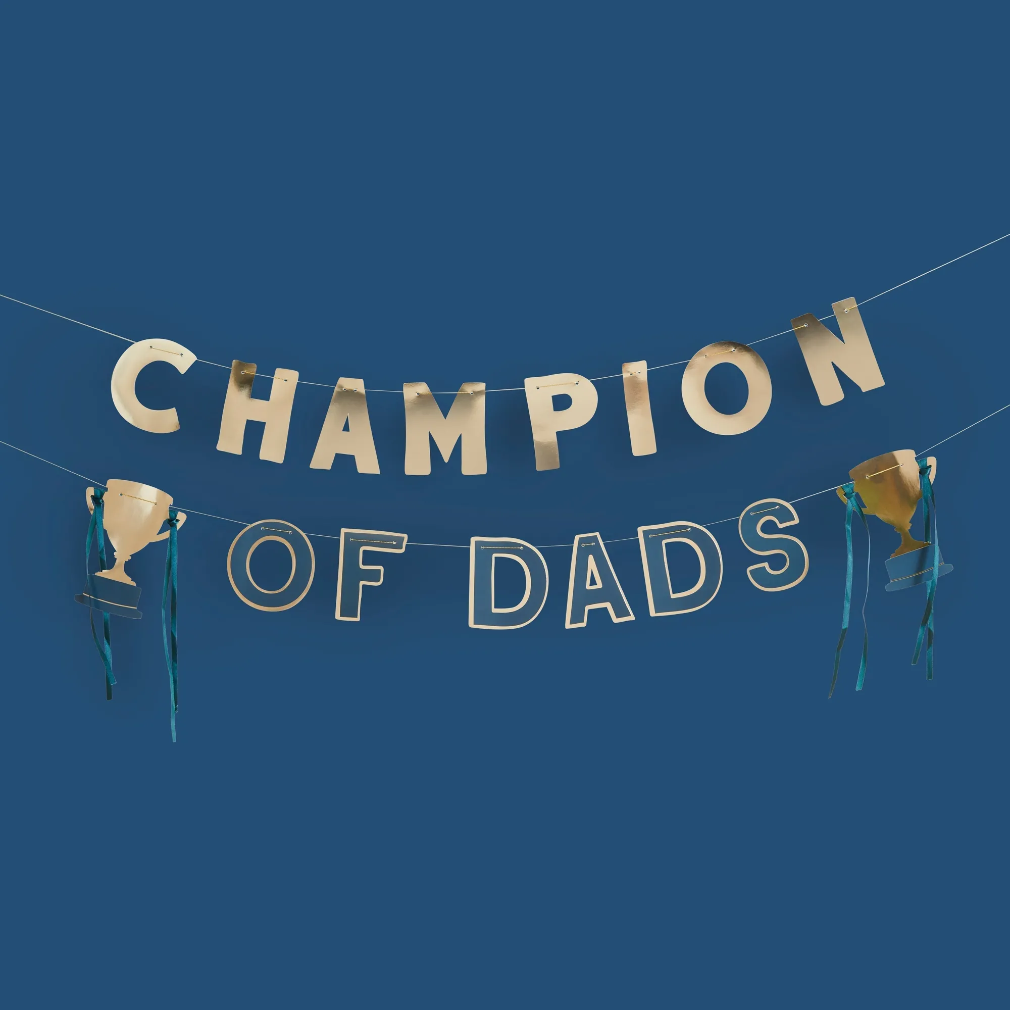 Bunting & Garlands|For Him*Whistlefish Gold Champion of Dads Banner