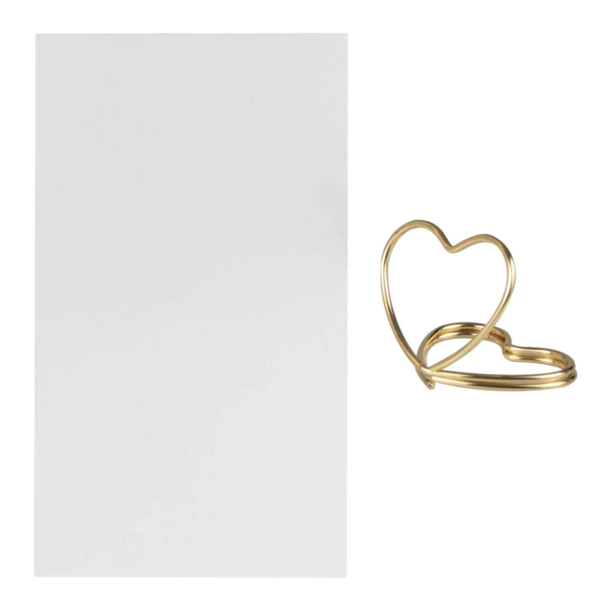 Wedding*Whistlefish Gold Heart Wedding Place Card Holders