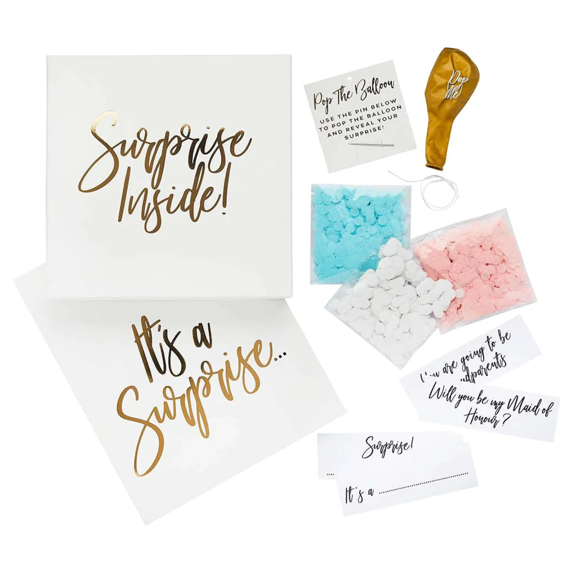 Balloons|Under £20*Whistlefish Gold Surprise in a Box