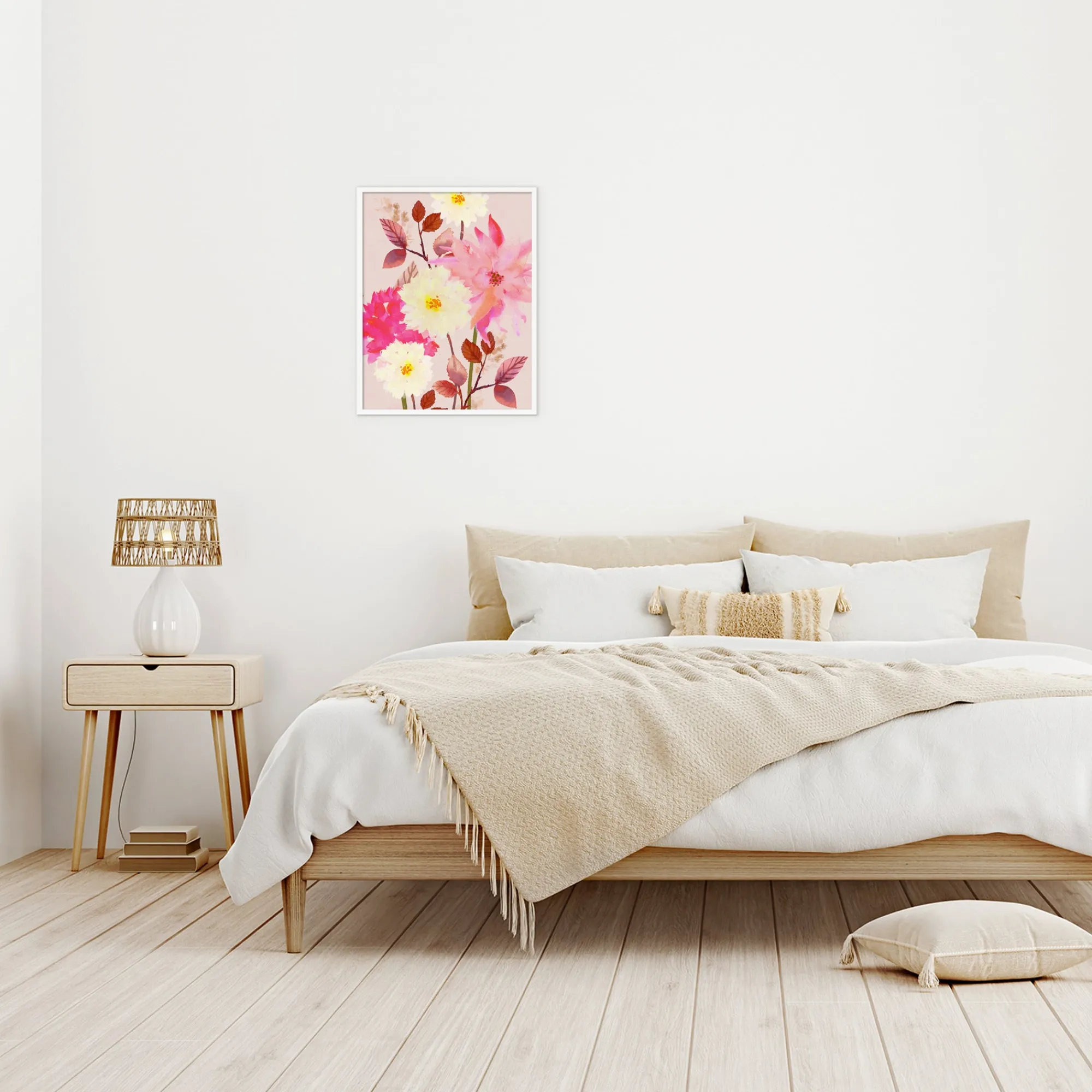 Floral & Flowers|Framed Prints*Whistlefish Golden Petal Whisper Medium Framed Print