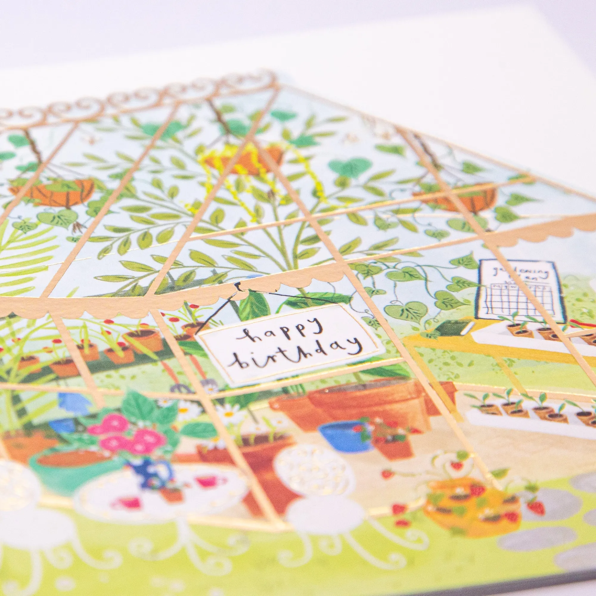 Birthday|For Him*Whistlefish Greenhouse Birthday Cut-Out Card