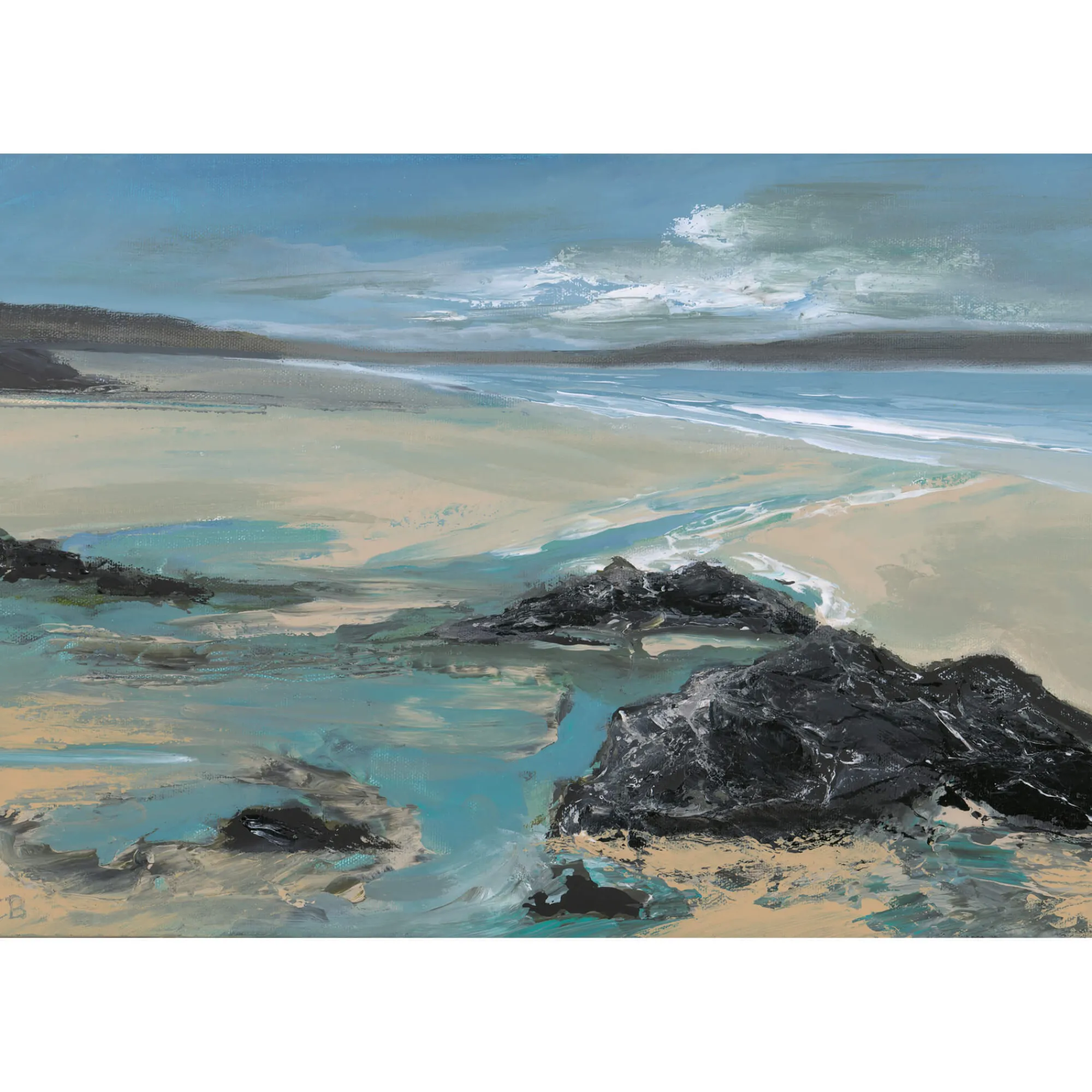 Unframed Prints*Whistlefish Gwithian Rockpool Art Print