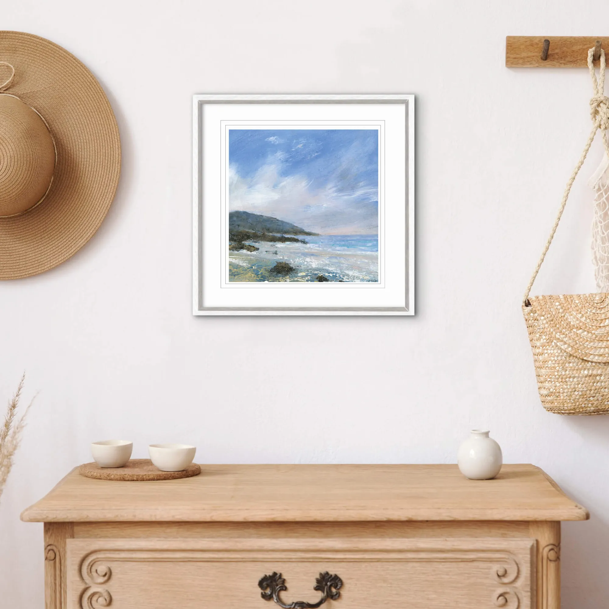 Coastal Scenes|Framed Prints*Whistlefish Happiness By The Sea Framed Print