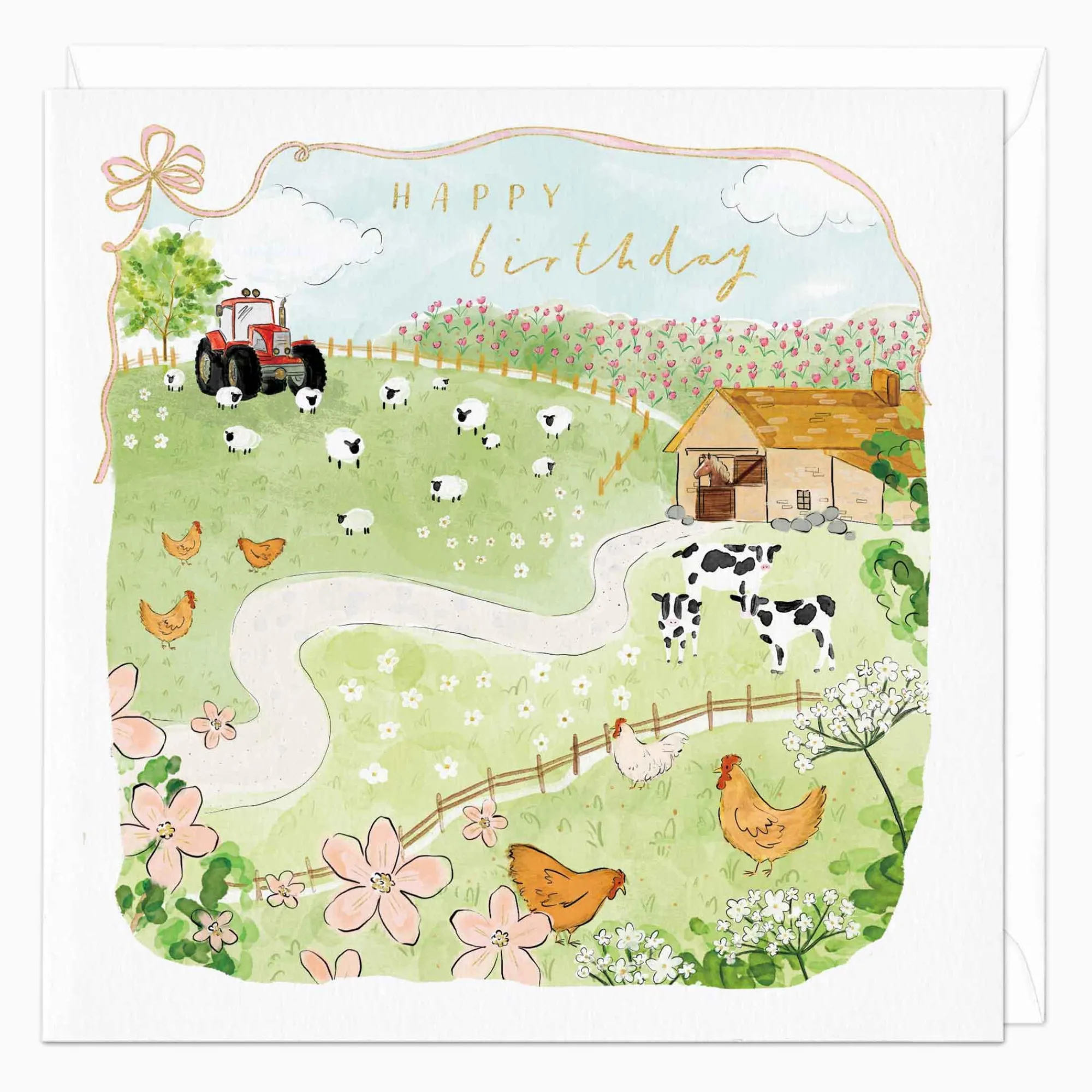 Birthday|For Him*Whistlefish Happy Birthday Farm Yard Birthday Card