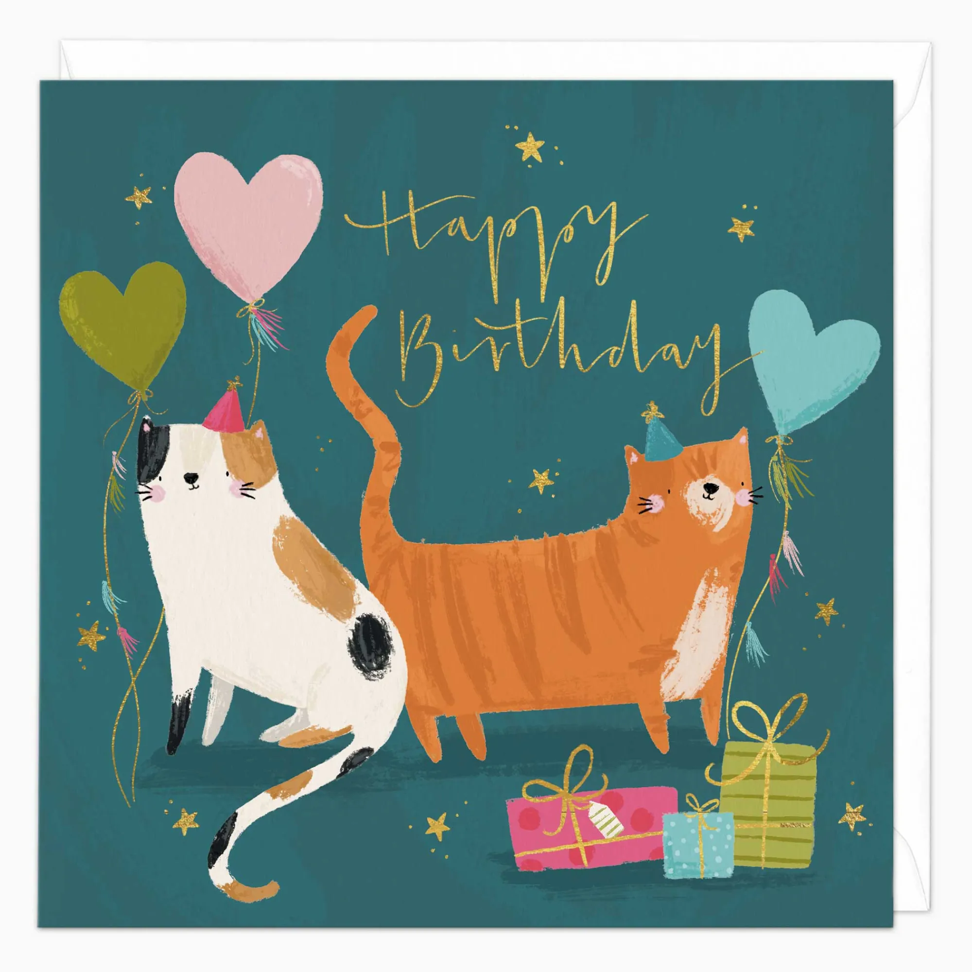 Birthday|For Children*Whistlefish Happy Cats Birthday Card