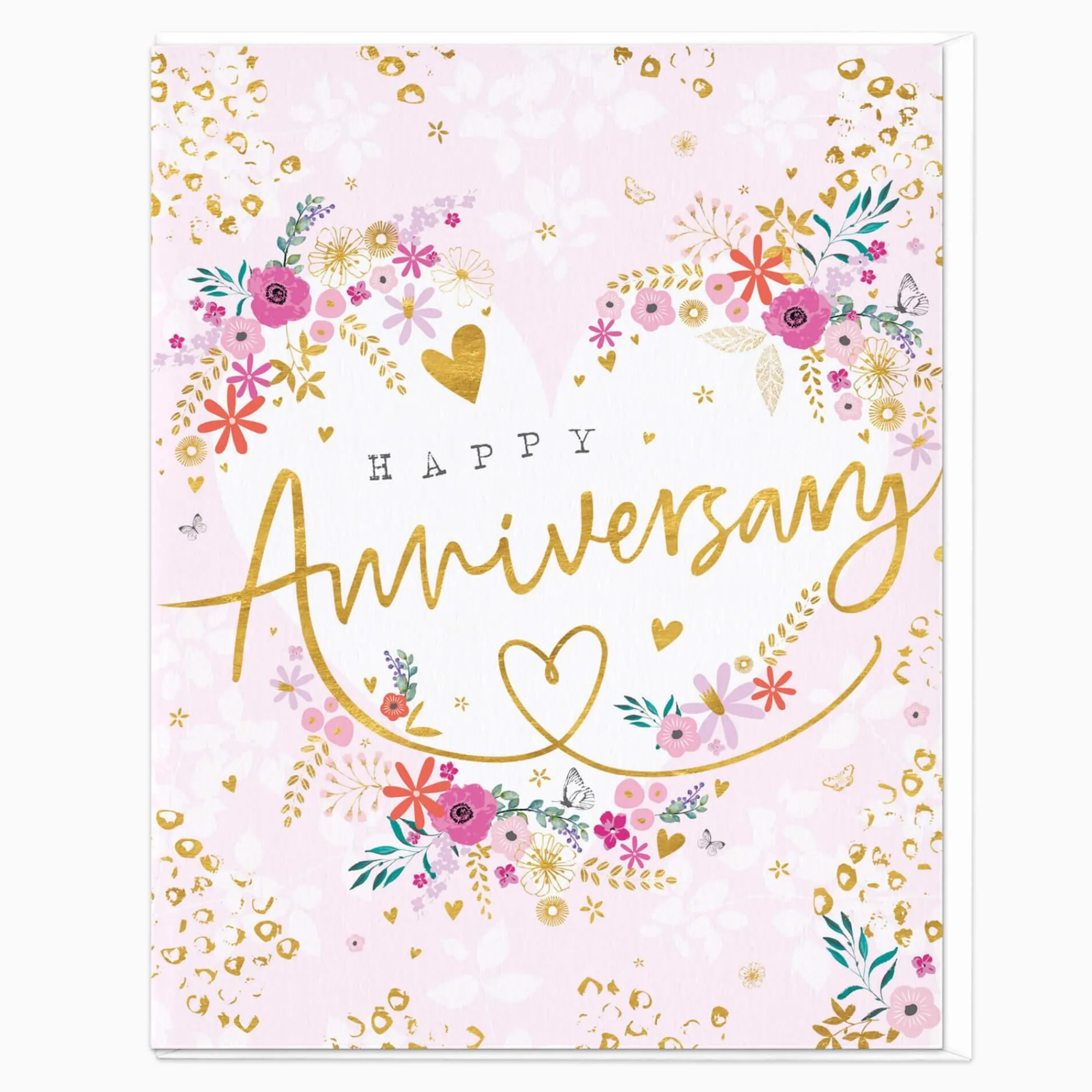 Anniversary*Whistlefish Hearts And Flowers Anniversary Card