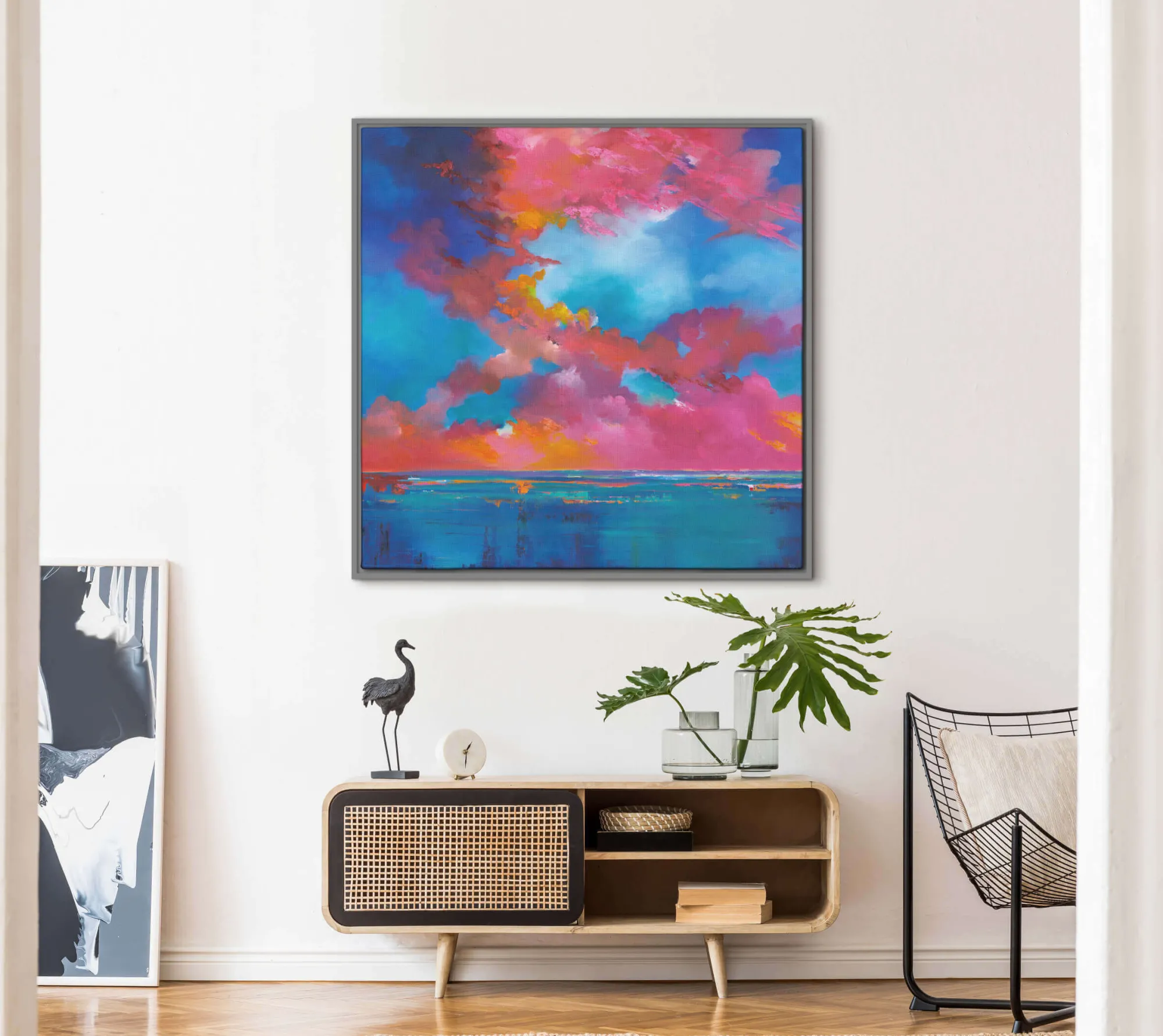 Coastal Scenes|Framed Canvas*Whistlefish Heatwave Large Framed Canvas
