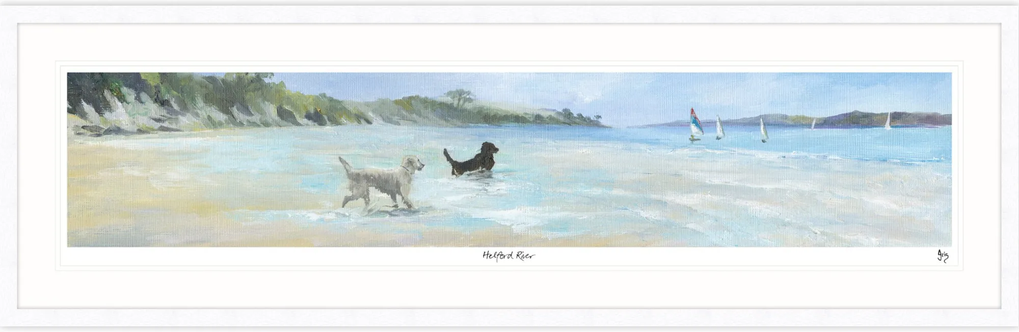 Cornwall|Coastal Scenes*Whistlefish Helford River Framed Print