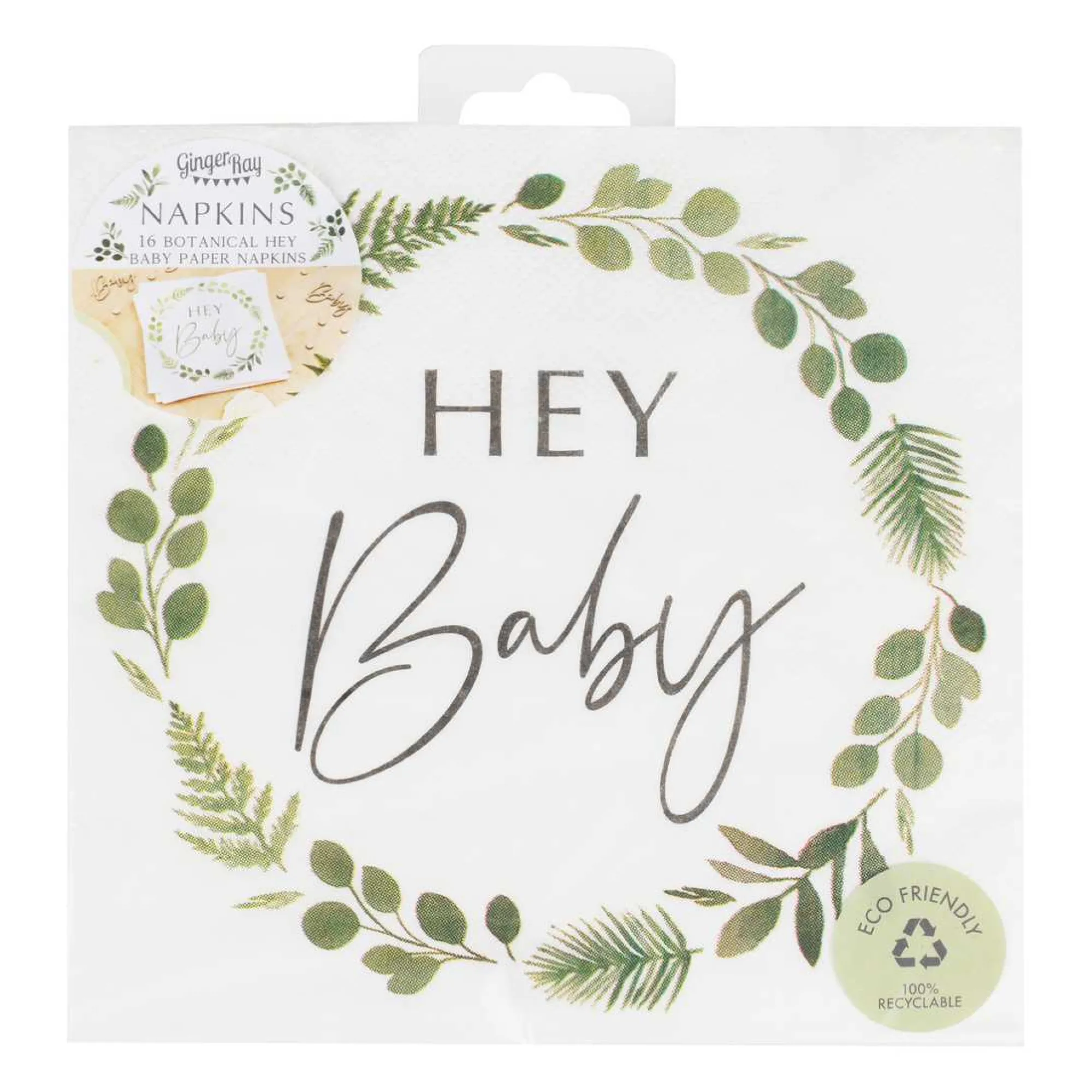 Napkins|Floral*Whistlefish Hey Baby Shower Botanical Napkins