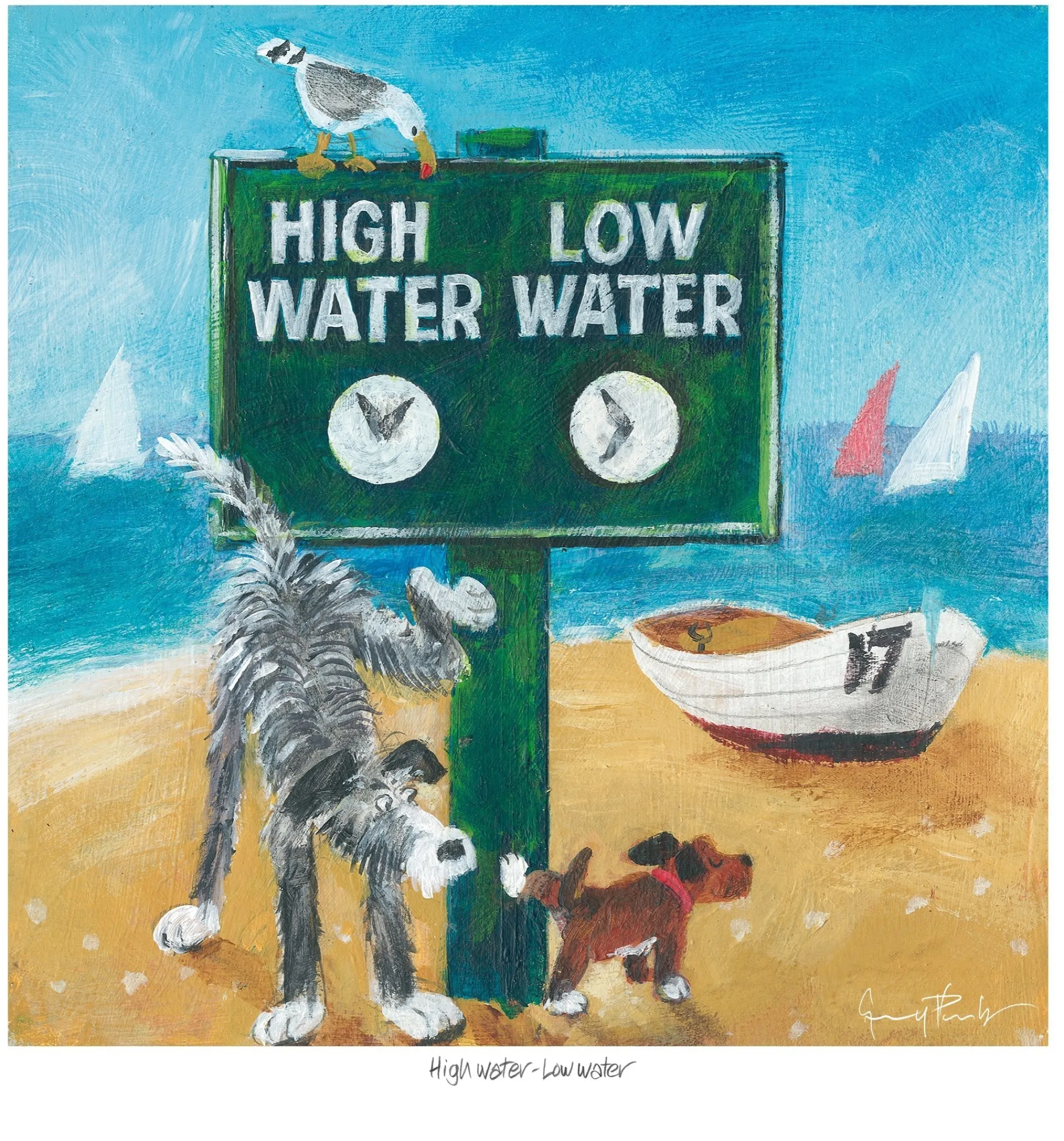 Unframed Prints*Whistlefish High Water Low Water Art Print