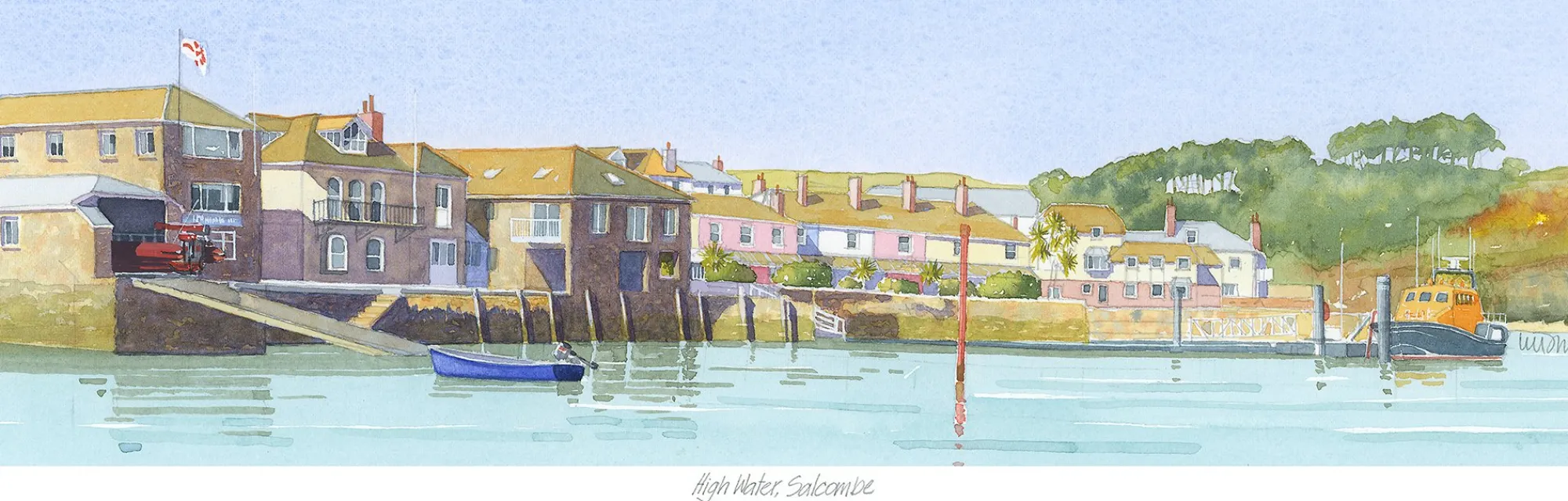 Unframed Prints*Whistlefish High Water Salcombe Art Print