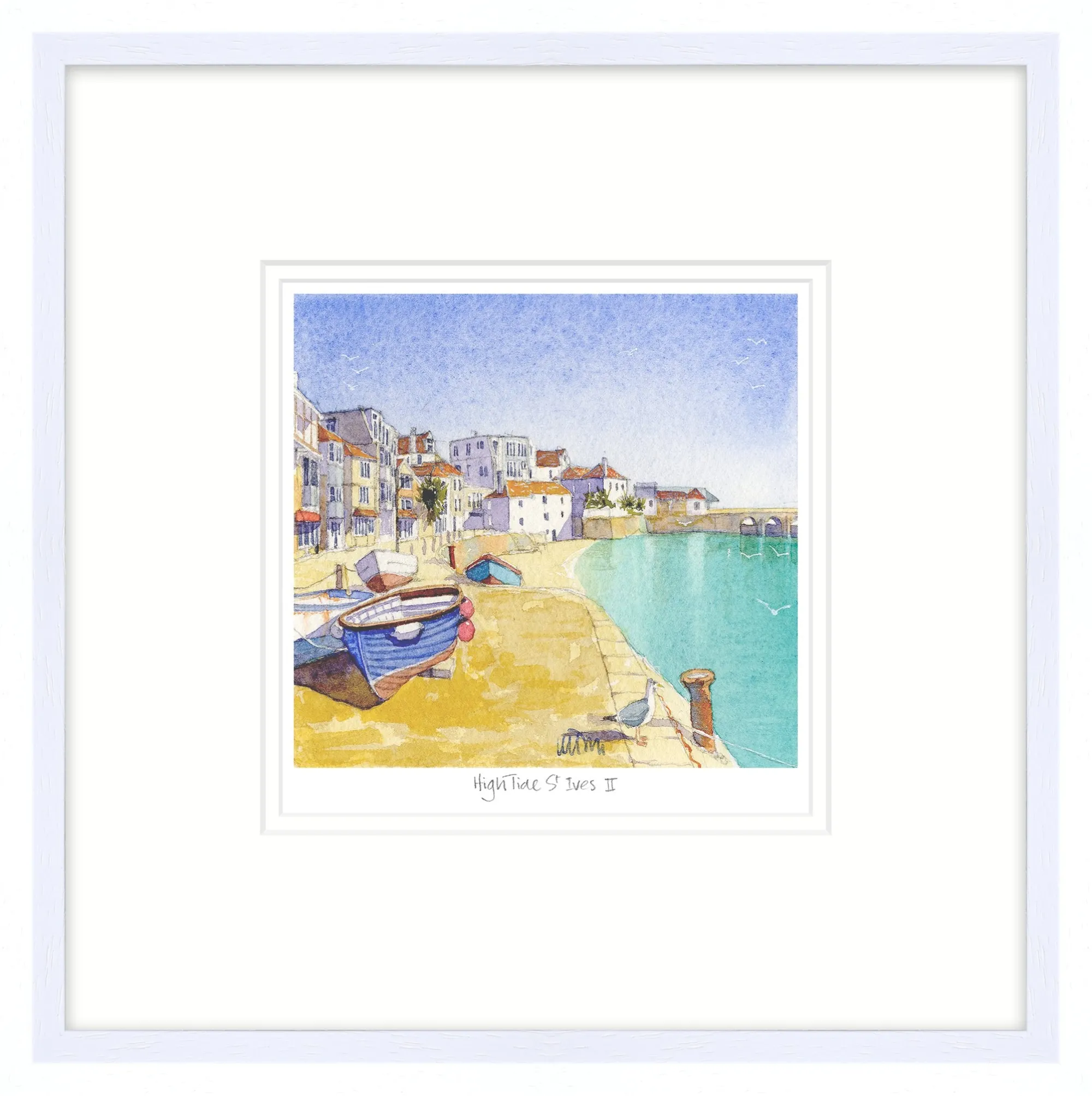 St Ives|Cornwall*Whistlefish High Water St Ives Framed Print