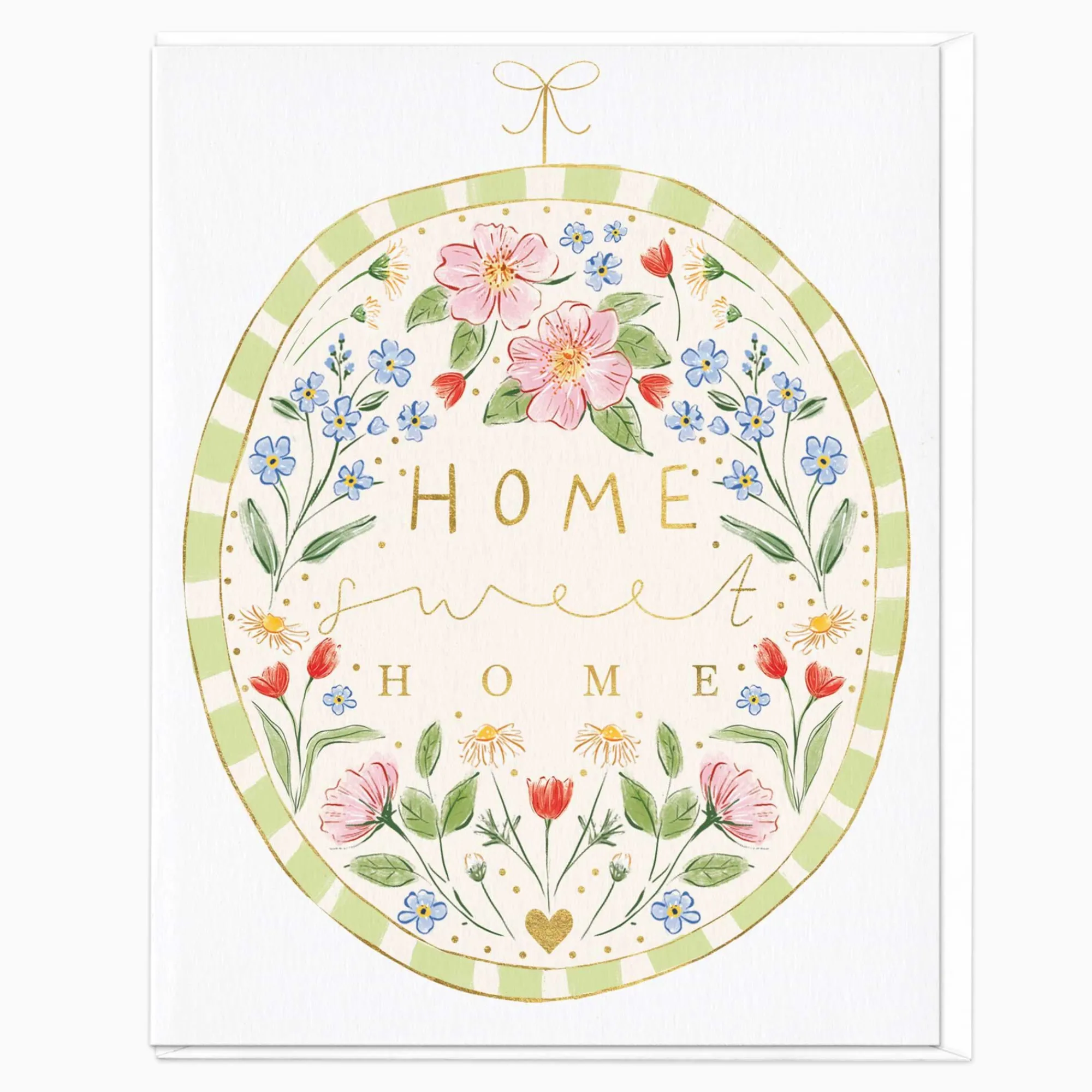 New Home*Whistlefish Home Sweet Home Floral Card