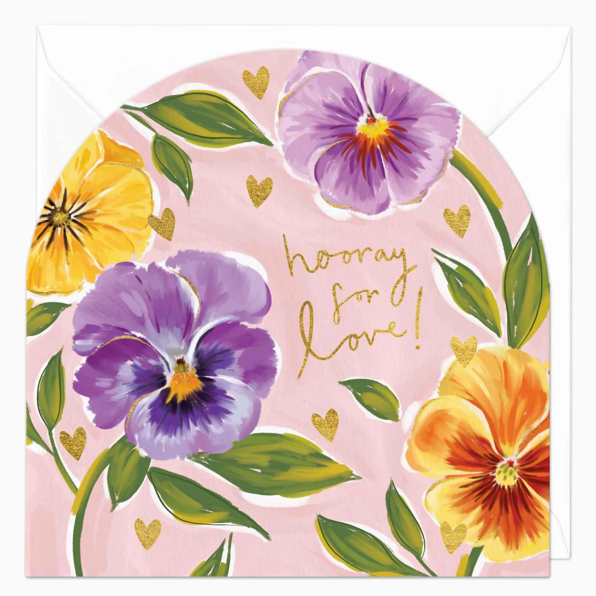 Valentine's Day|Just To Say*Whistlefish Hooray For Love Floral Arch Card