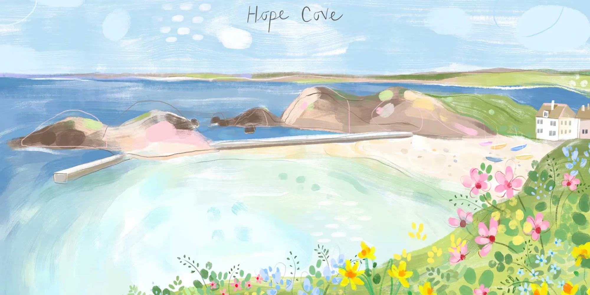 Unframed Prints*Whistlefish Hope Cove Small Art Print