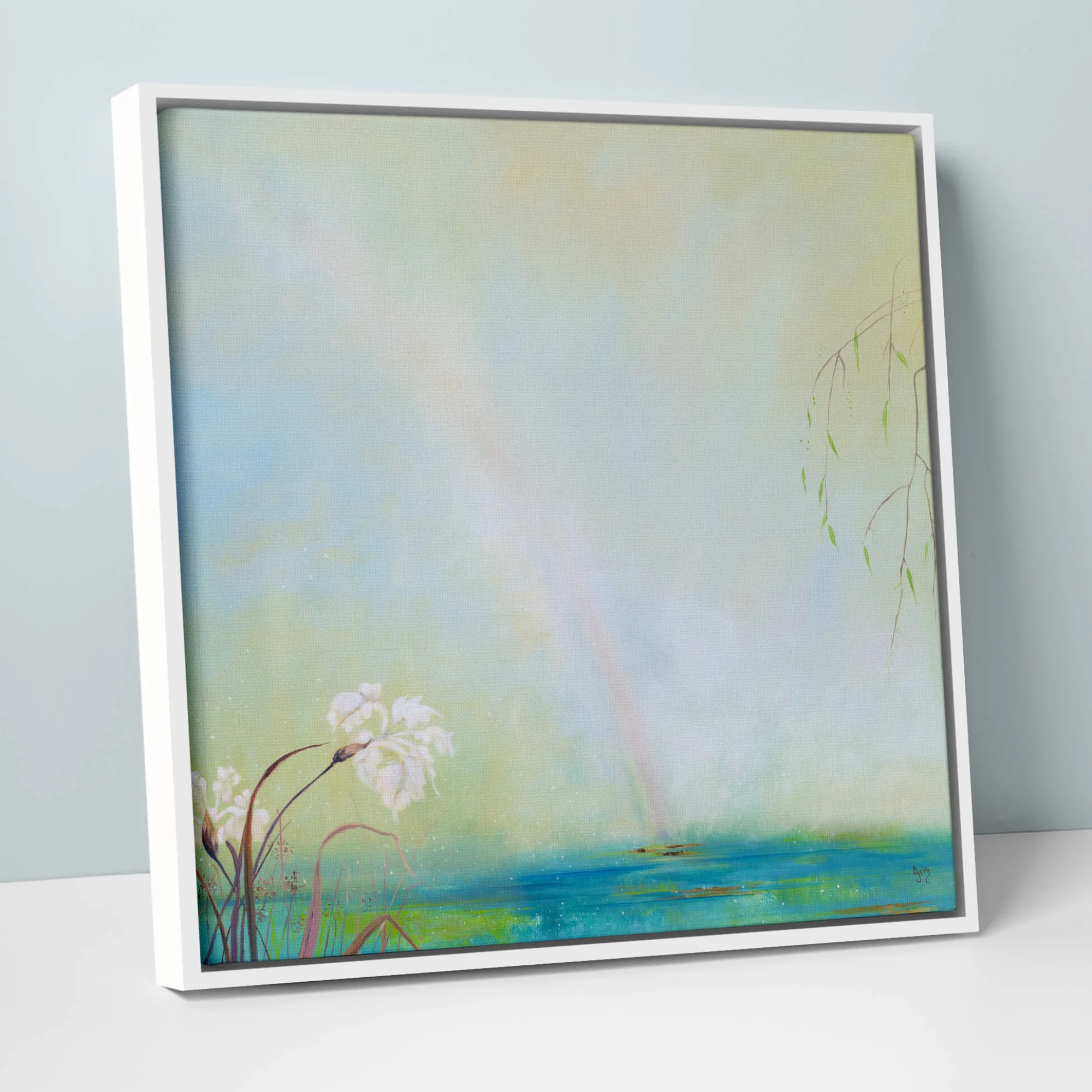 Framed Canvas*Whistlefish I Can See A Rainbow Framed Canvas