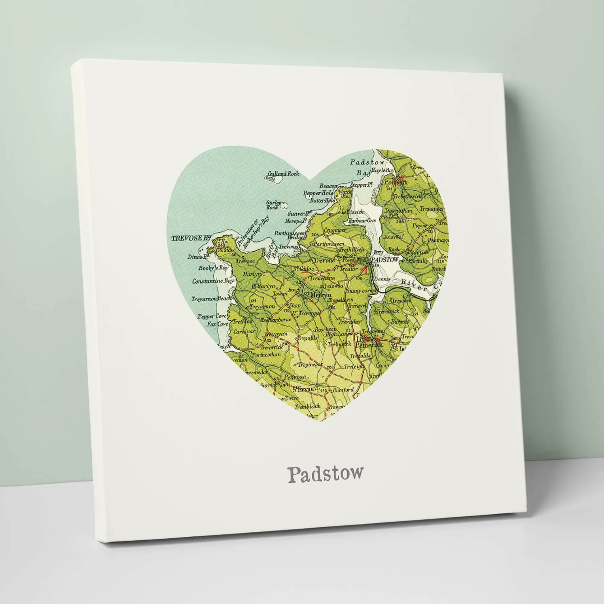 Padstow|Canvas*Whistlefish I Love Padstow Canvas