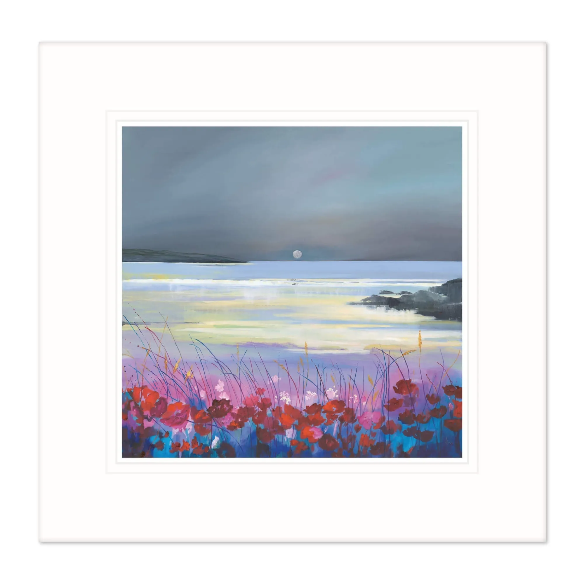 Mounted Prints*Whistlefish I See The Moon, Think Of You Mounted Pr
